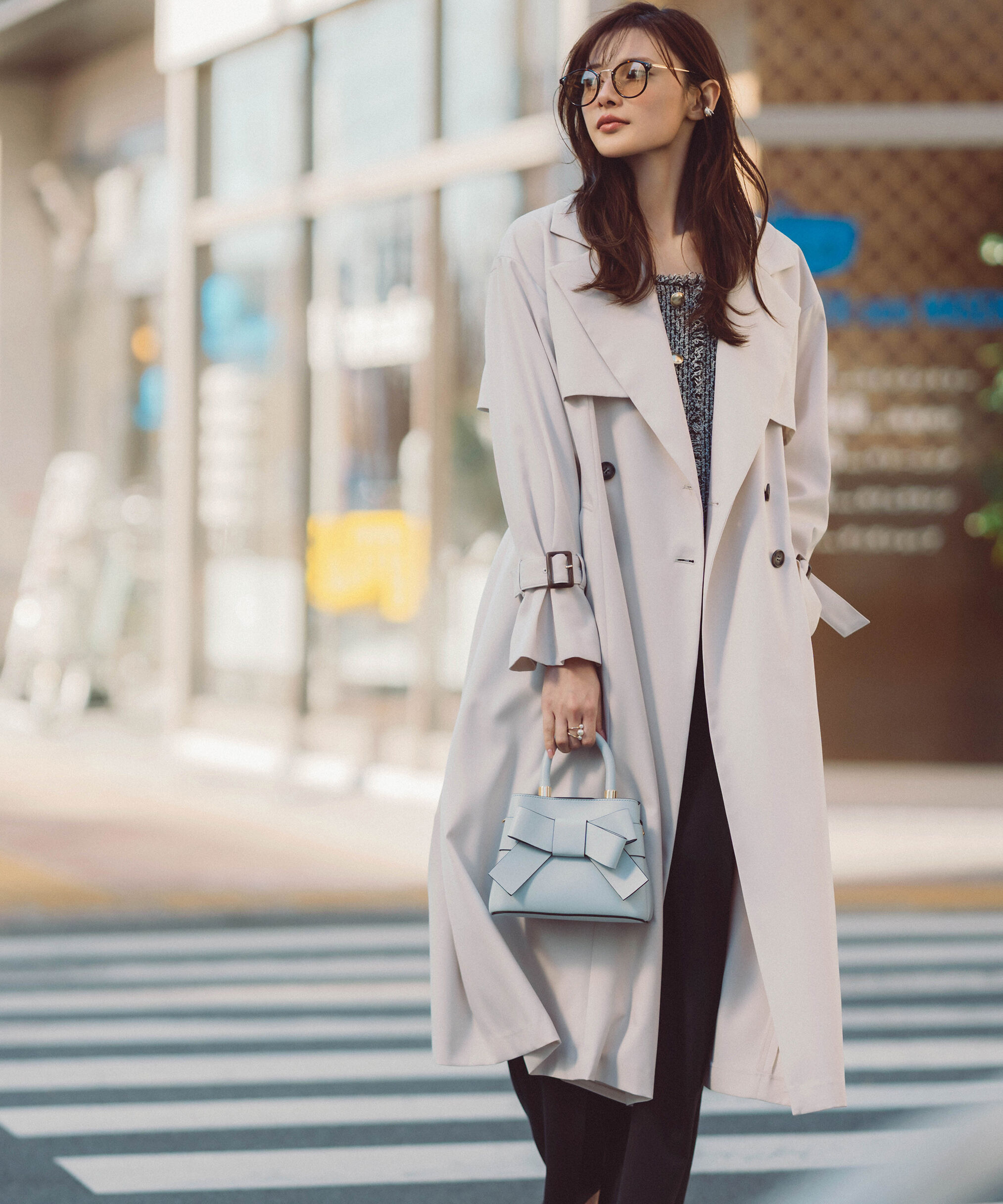 PROPORTION BODY DRESSING「＜防シワ/花粉リリース＞ベーシックトレンチコート」|その他|アイボリー1