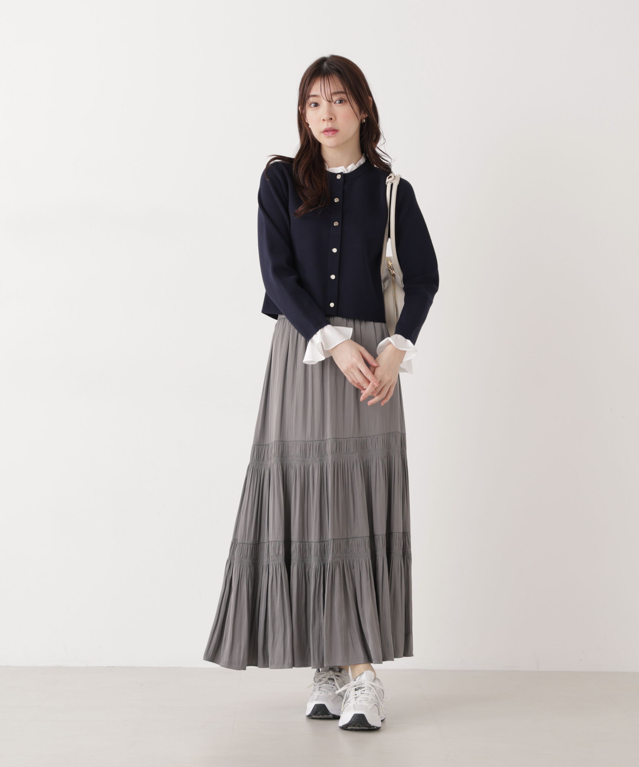 PROPORTION BODY DRESSING「《EDIT COLOGNE》ランダムギャザースカート　26SS」|スカート|