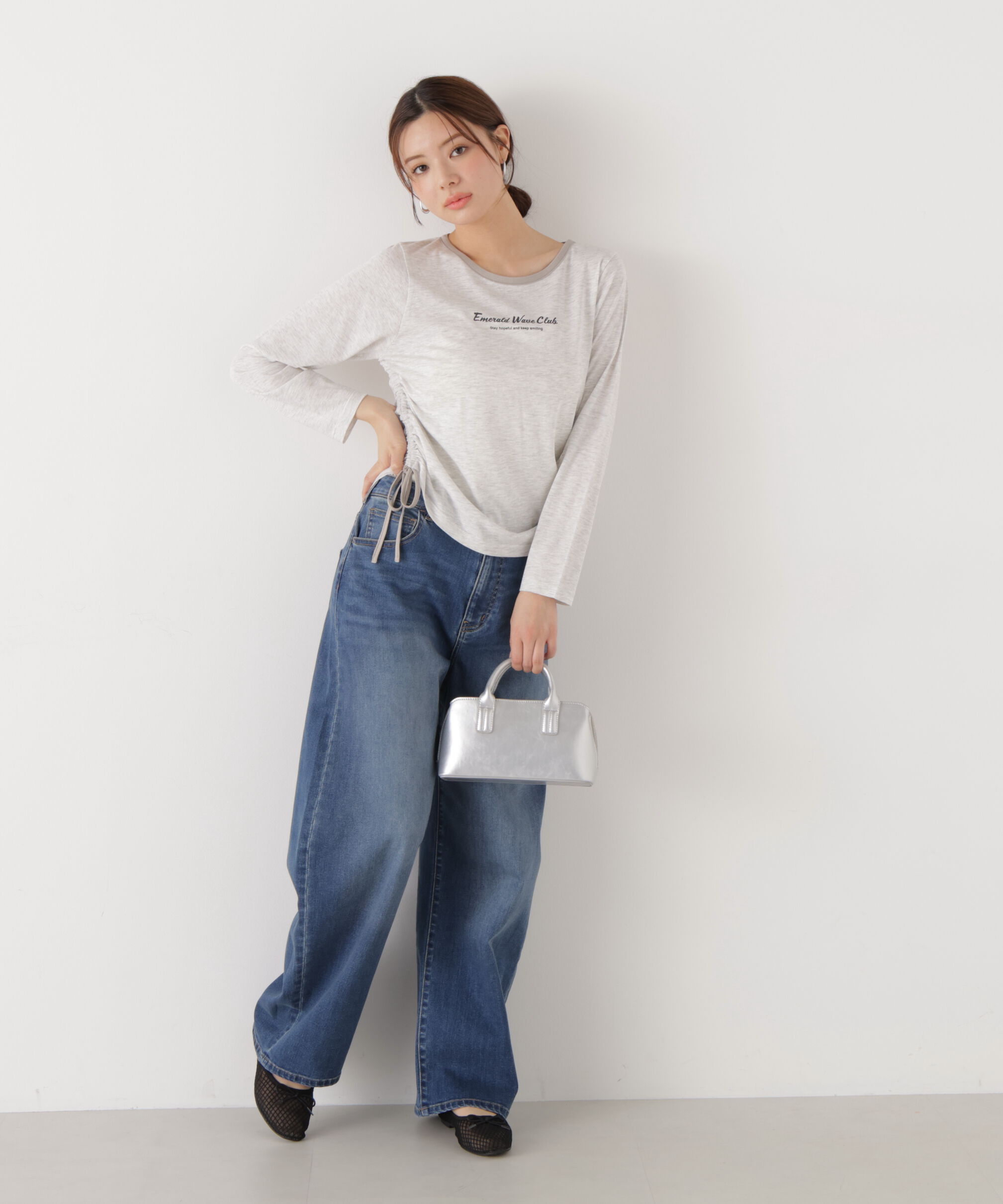 PROPORTION BODY DRESSING「〈a/mie〉ドロストシアートップス　　26SS」|Tシャツ・カットソー|