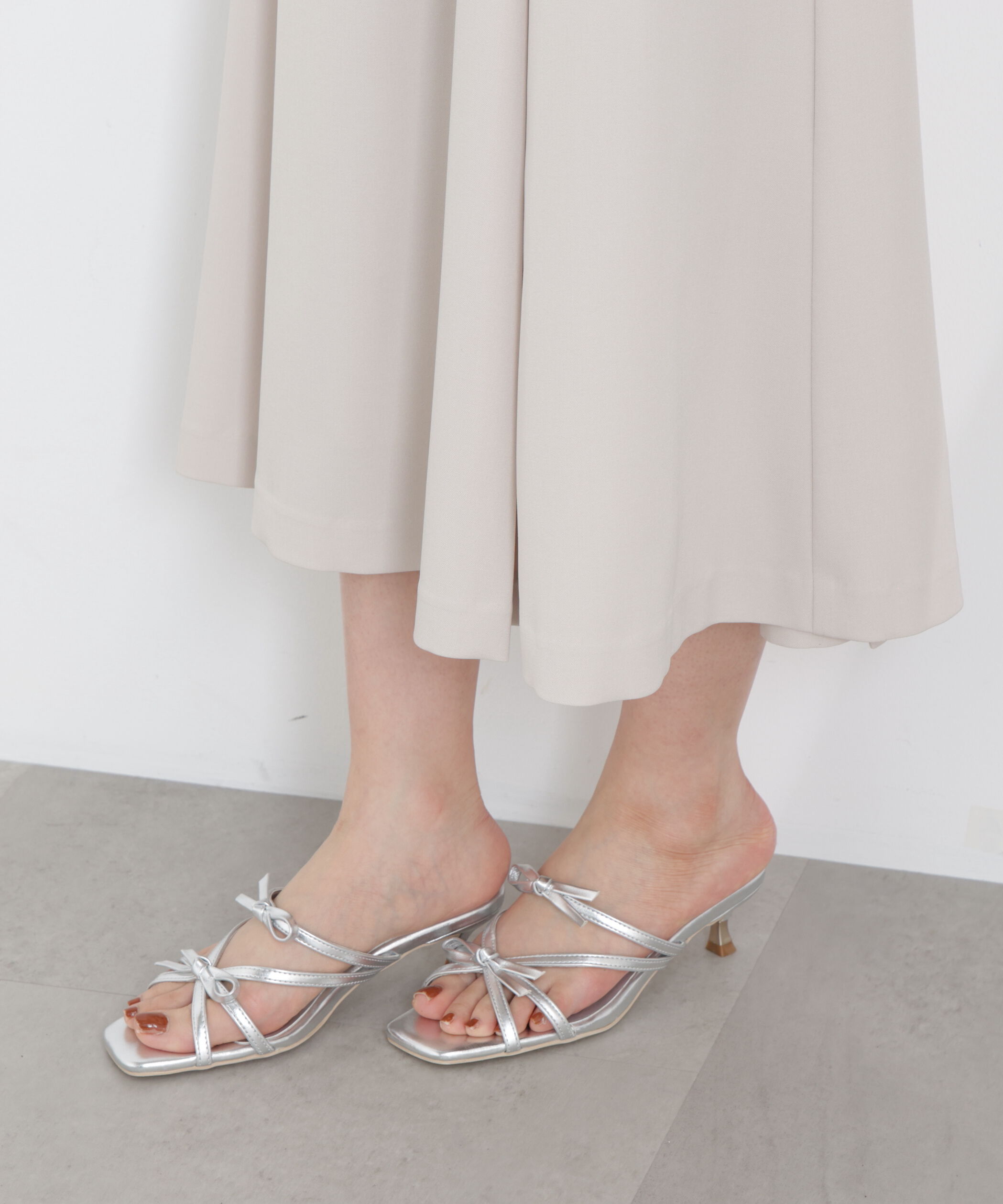 PROPORTION BODY DRESSING「サイドベルトフレアスカート　26SS」|スカート|