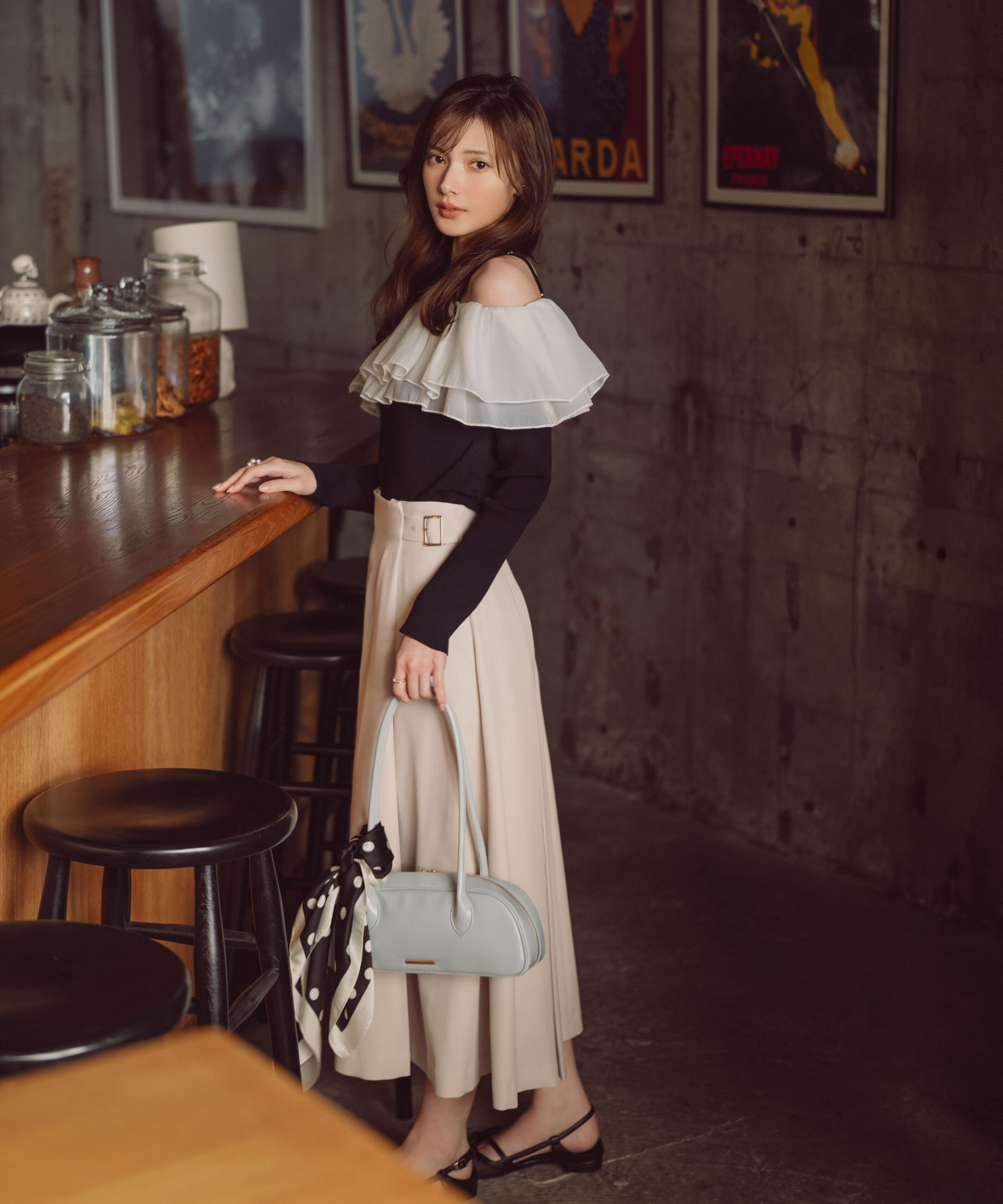 PROPORTION BODY DRESSING「サイドベルトフレアスカート　26SS」|スカート|