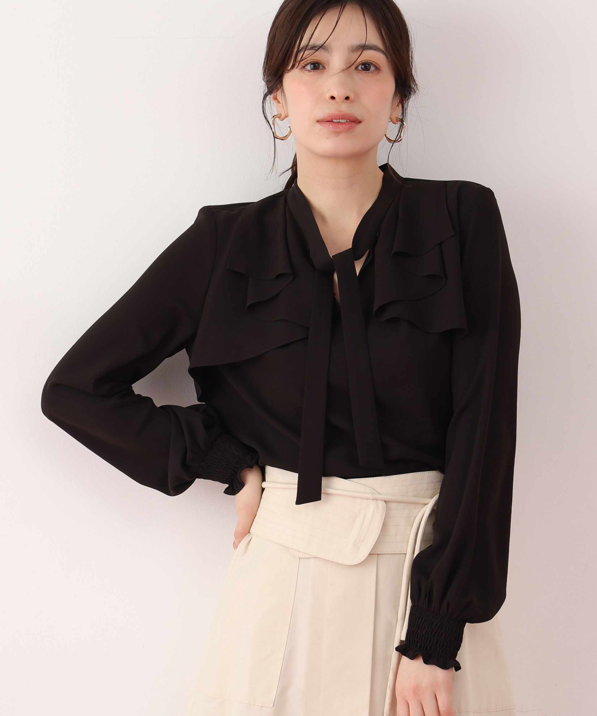  「ラッフルボウタイブラウス」|シャツ・ブラウス|