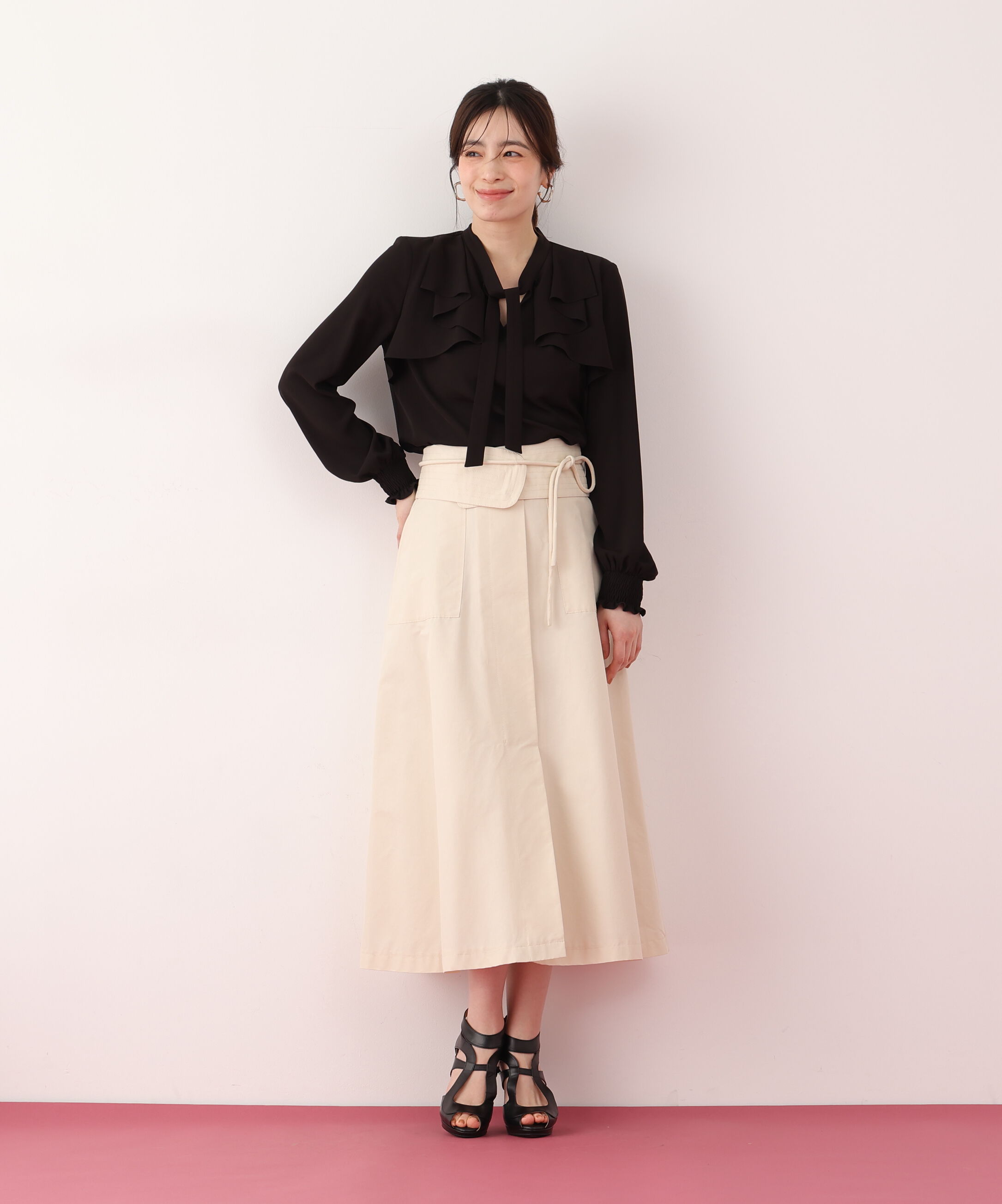  「ラッフルボウタイブラウス」|シャツ・ブラウス|