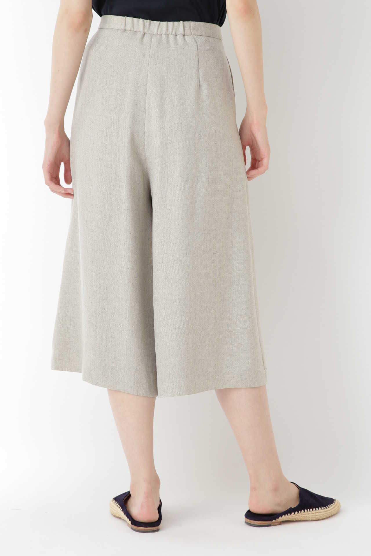  「[洗える]リネンライクオックススカーチョ」|スカート|