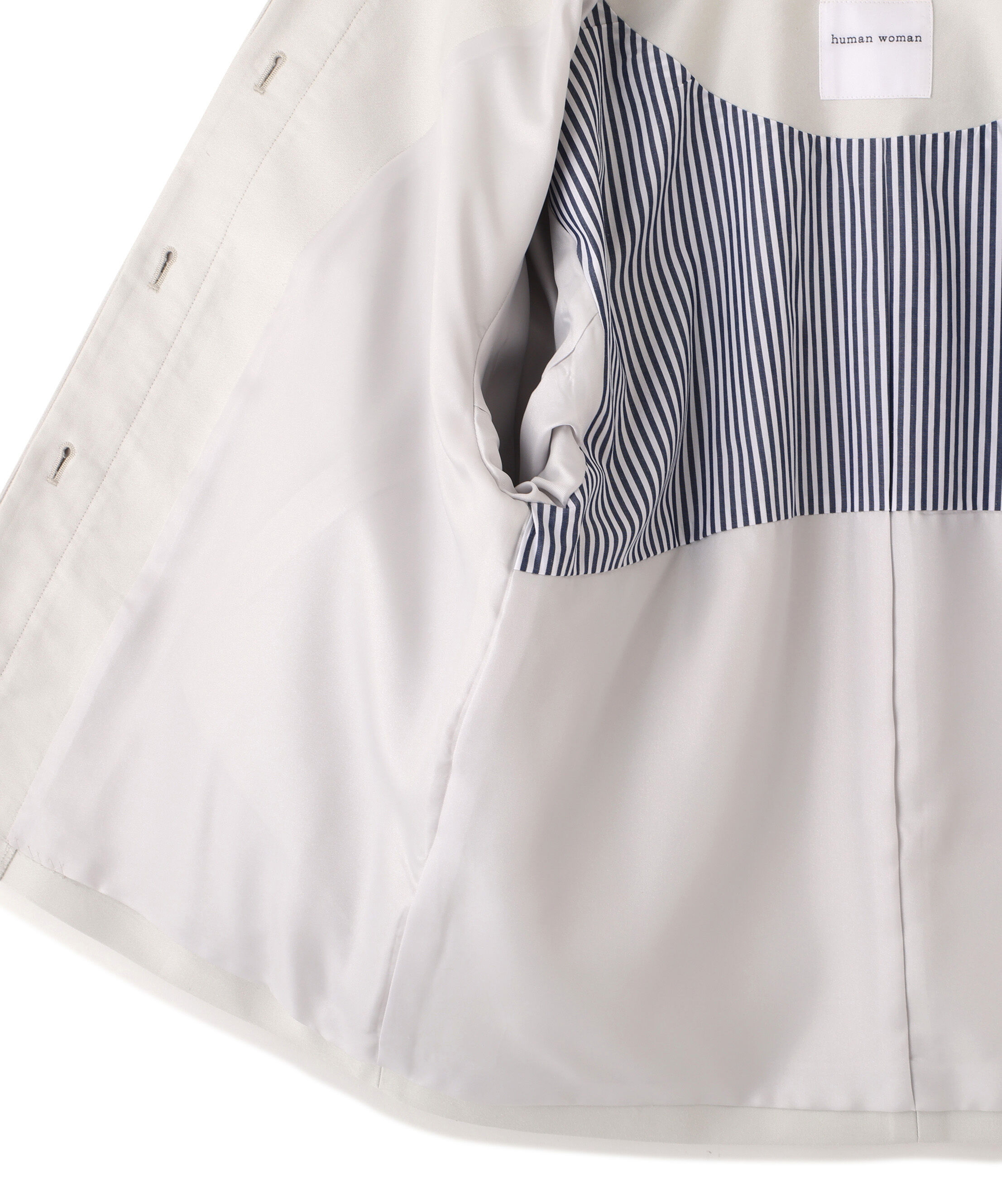  「◆《ウォッシャブル》ライトモールスキンノーカラージャケット」|ブルゾン・スタジャン|