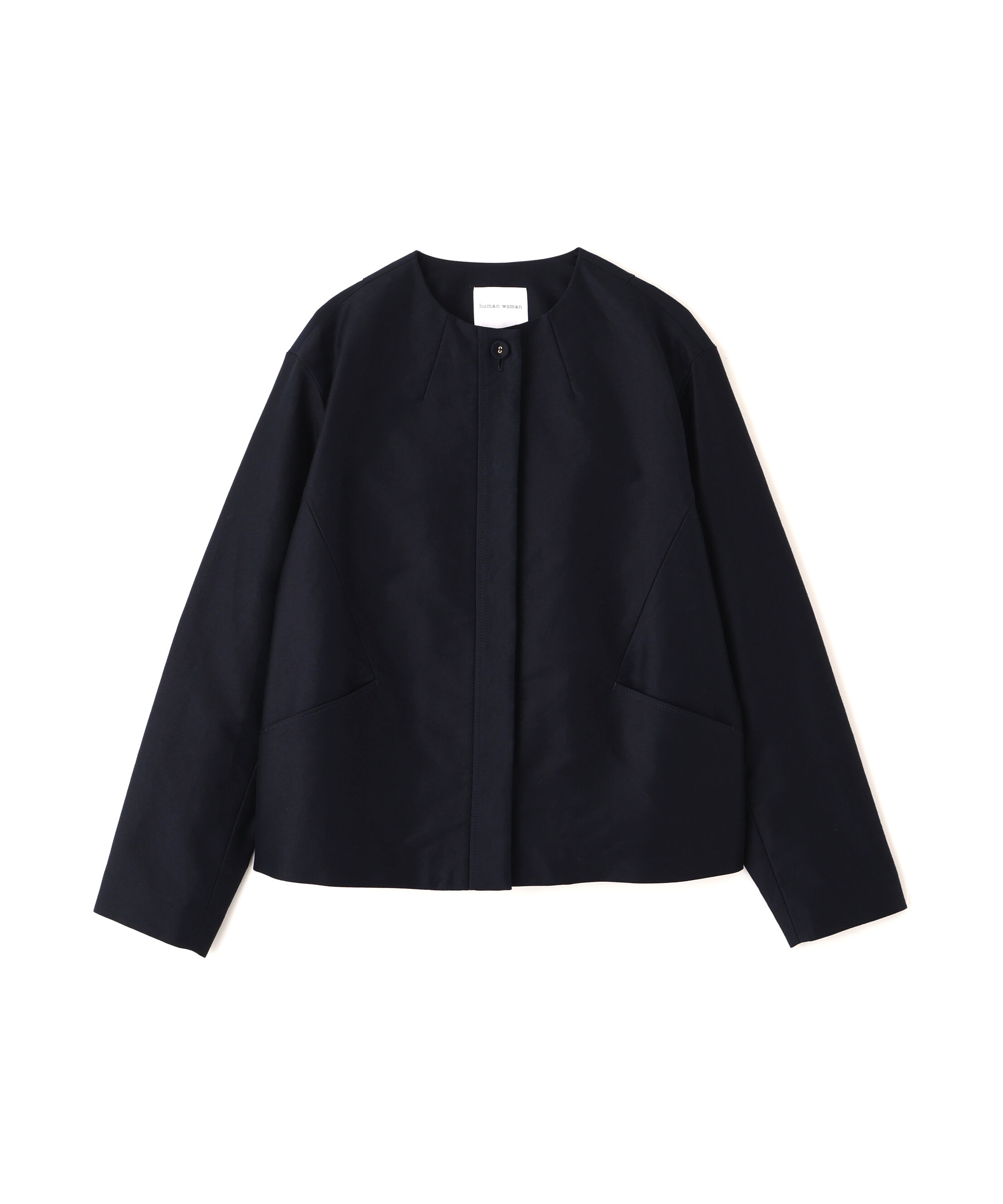  「◆《ウォッシャブル》ライトモールスキンノーカラージャケット」|ブルゾン・スタジャン|