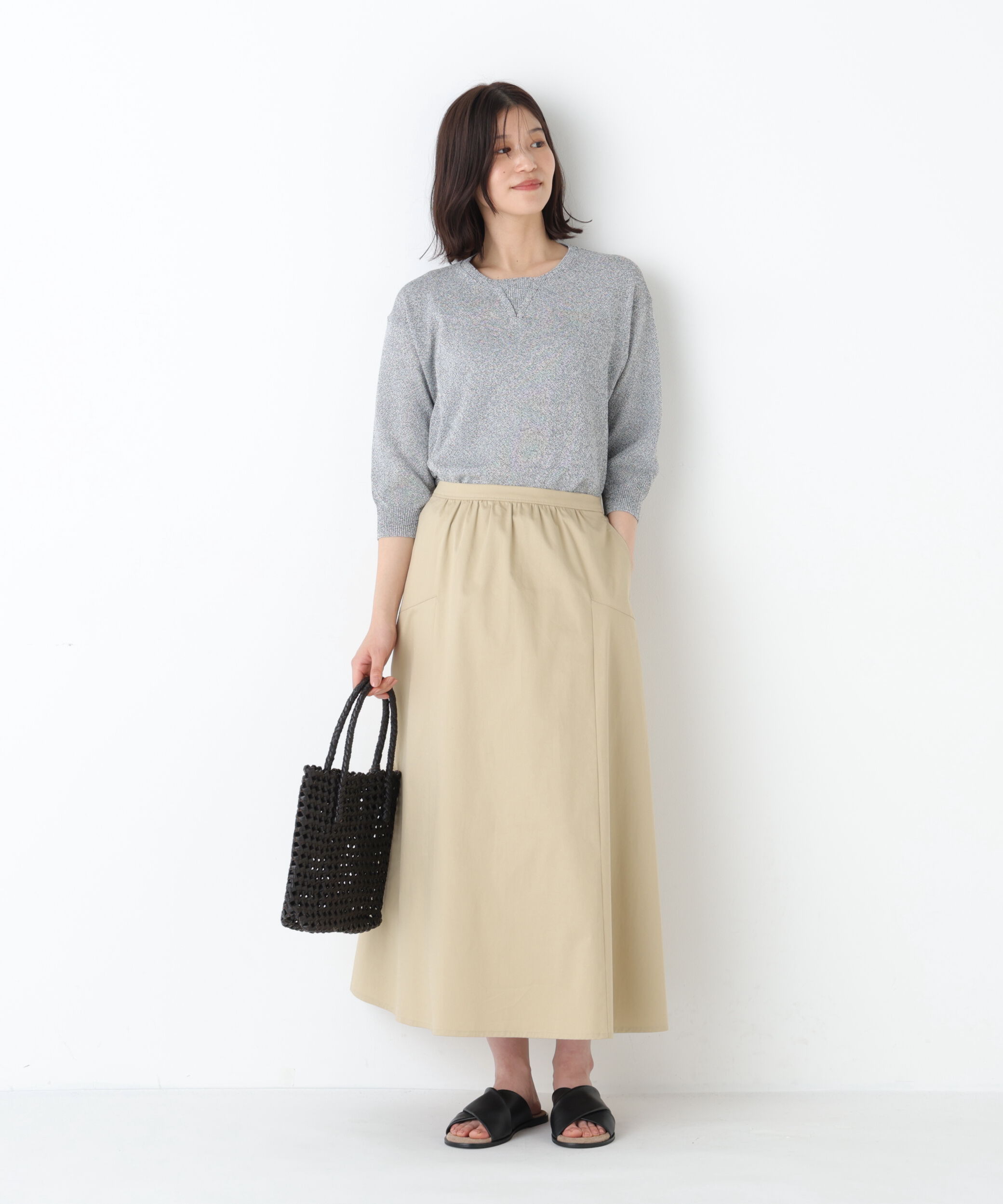  「◆ペーパーヤーンクルーネックＰ／Ｏ」|ニット・セーター|