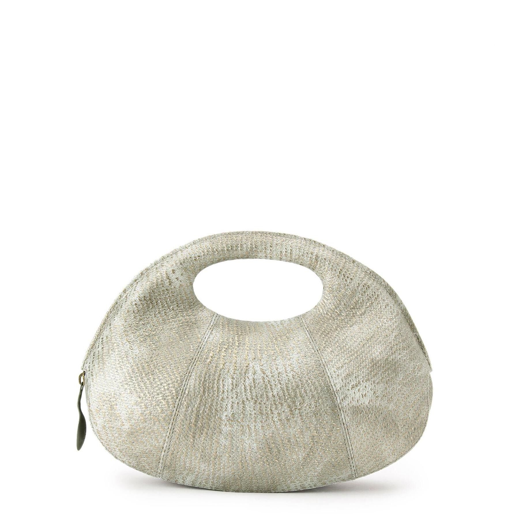 HIROKO HAYASHI「DAMASCO（ダマスコ）クロワッサンバッグM」|ハンドバッグ|ライトグレー(005