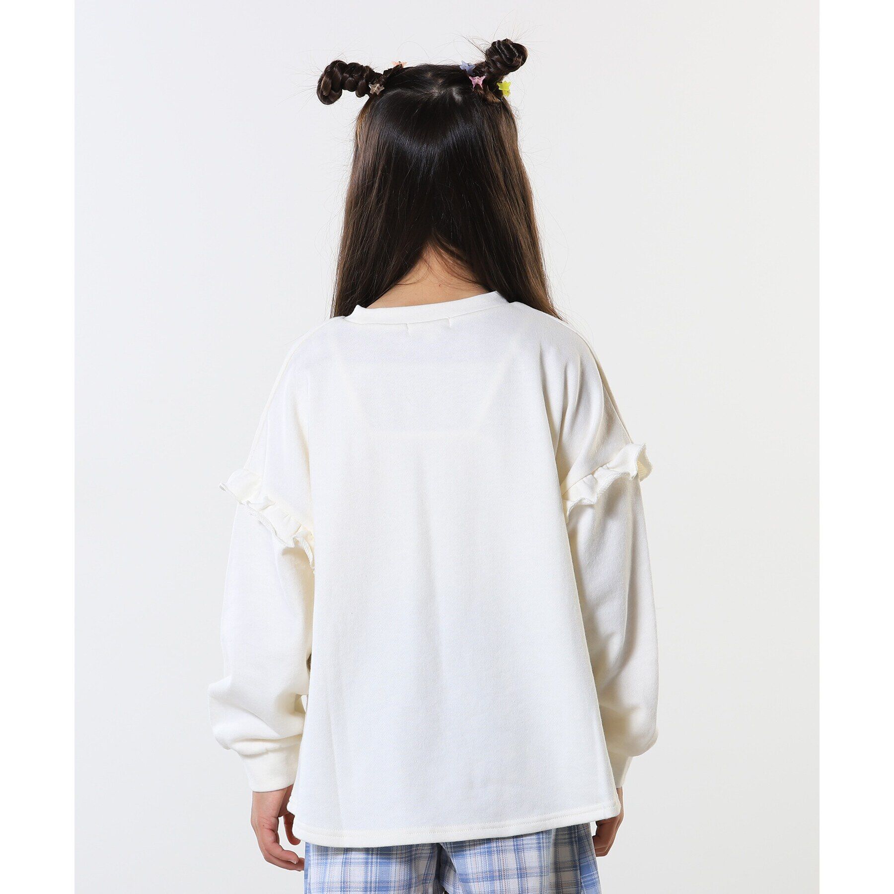 SHOO･LA･RUE「【130-150cm/洗える/姉妹リンク可】お袖フリルがアクセント アソートプリントスウェット」|その他|