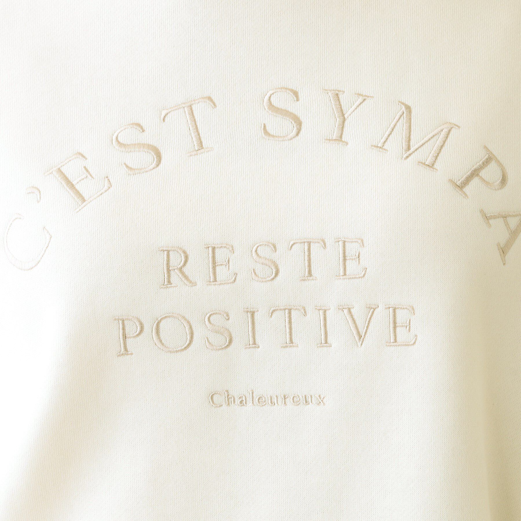 SHOO･LA･RUE「【S-LL】ロゴ刺繍で大人っぽく 裏起毛トップス」|Tシャツ・カットソー|