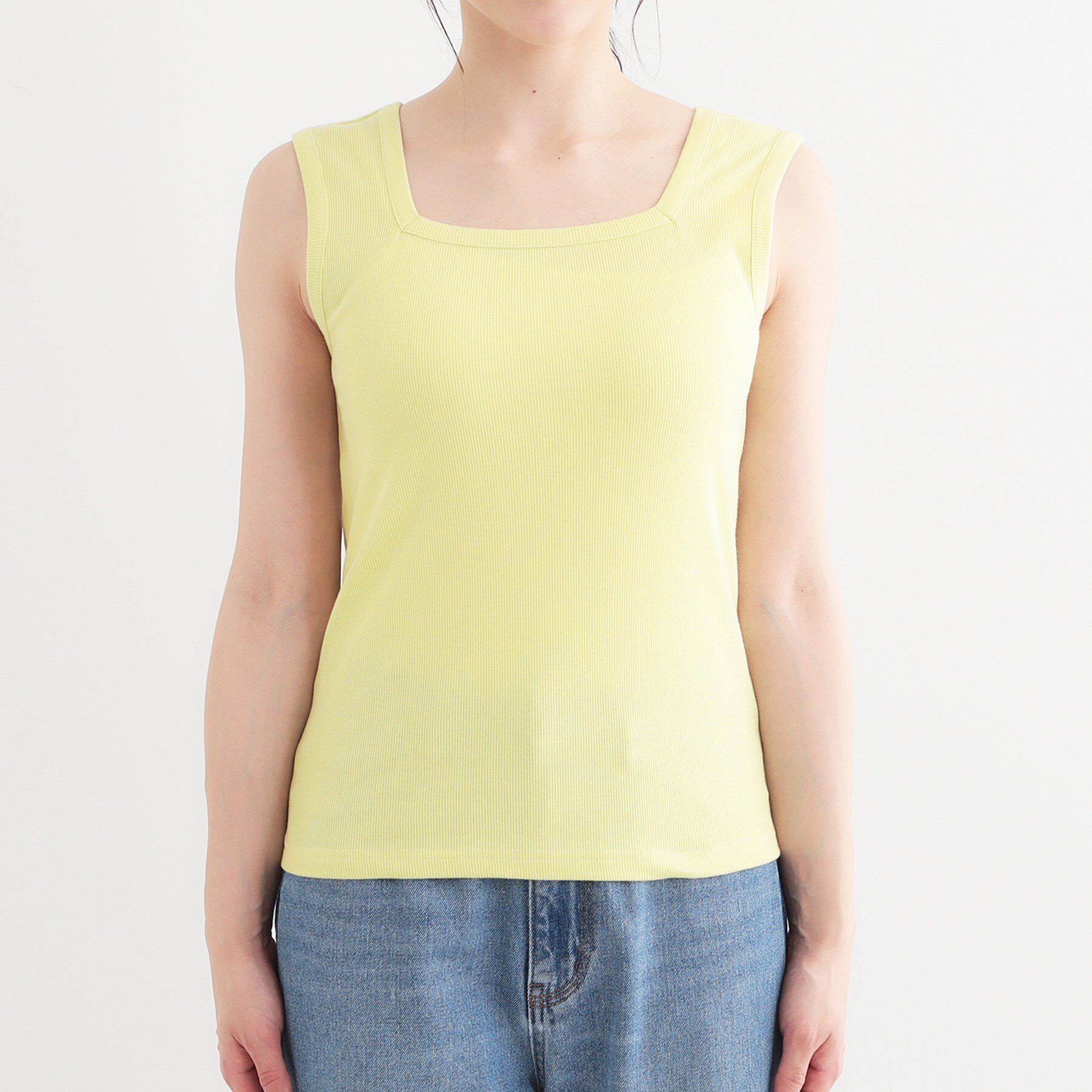 SHOO･LA･RUE「【S-LL】2WAYネック リブタンクトップ」|キャミソール|