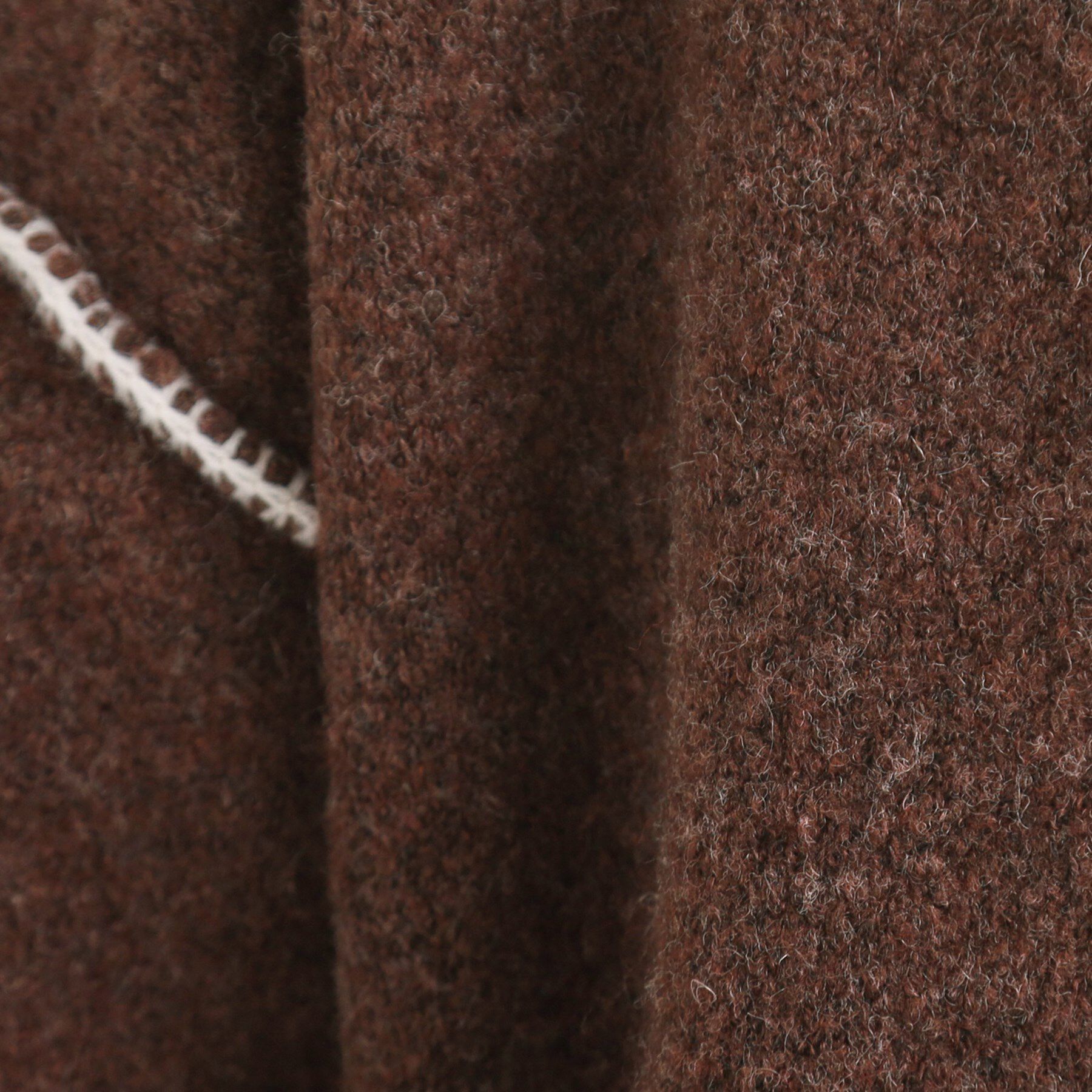 SHOO･LA･RUE「配色ステッチがポイント 襟付きジップニットカーディガン」|カーディガン|