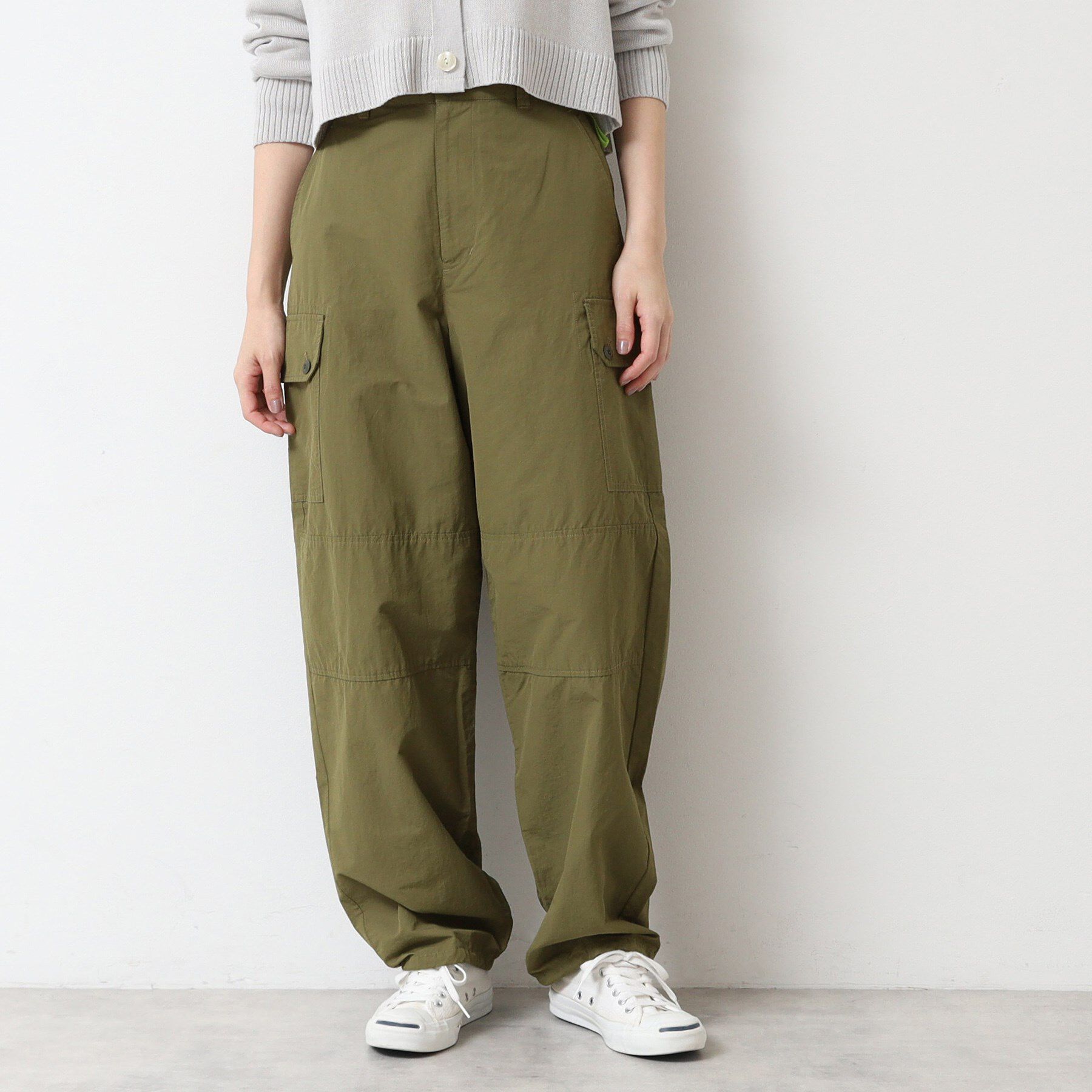 Dessin「【洗える】スピンドル付カーゴパンツ」|その他|カーキ(027)