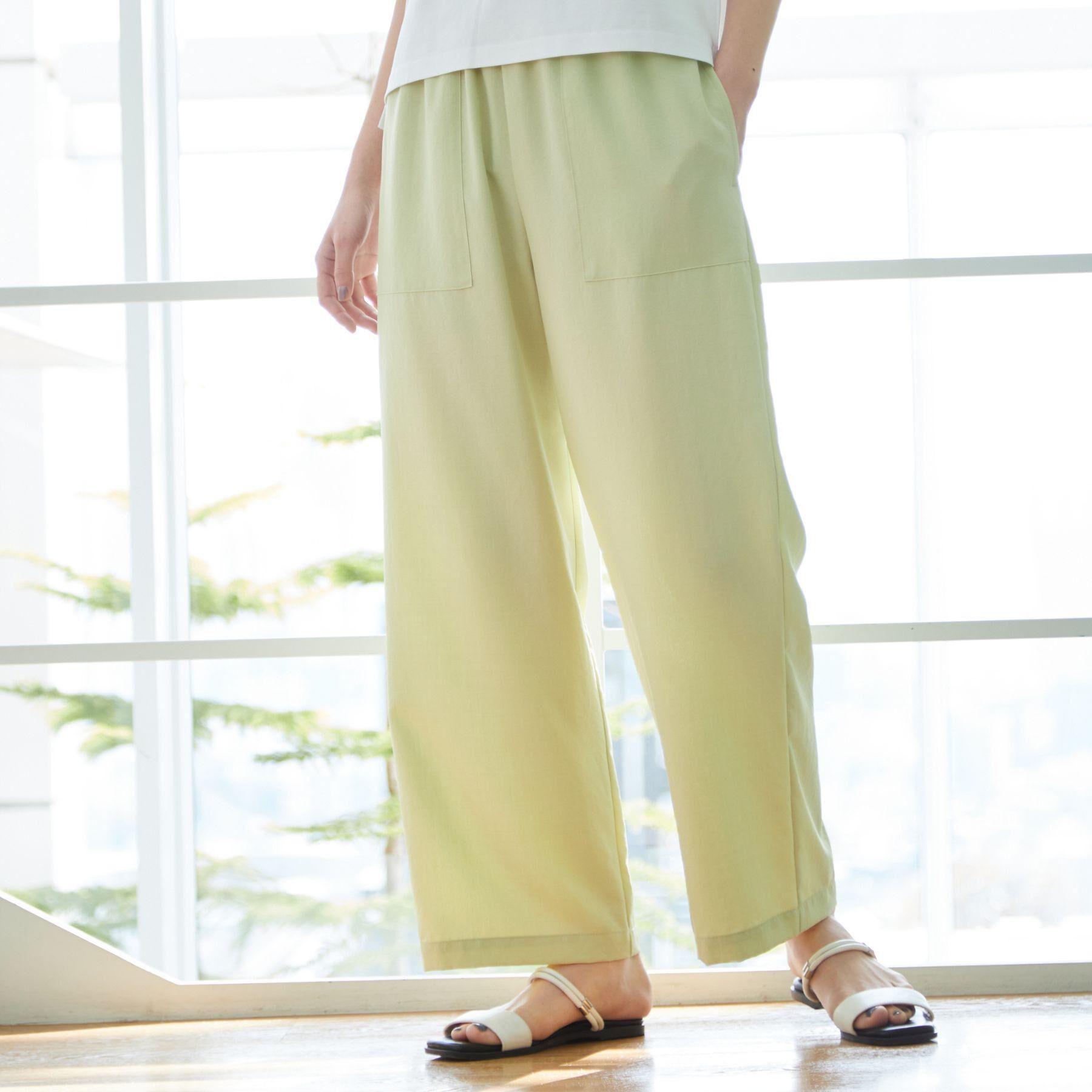 Dessin「【ウエストゴム】アウトポケット付きパンツ（XS～L）」|その他|ライトイエロー(03