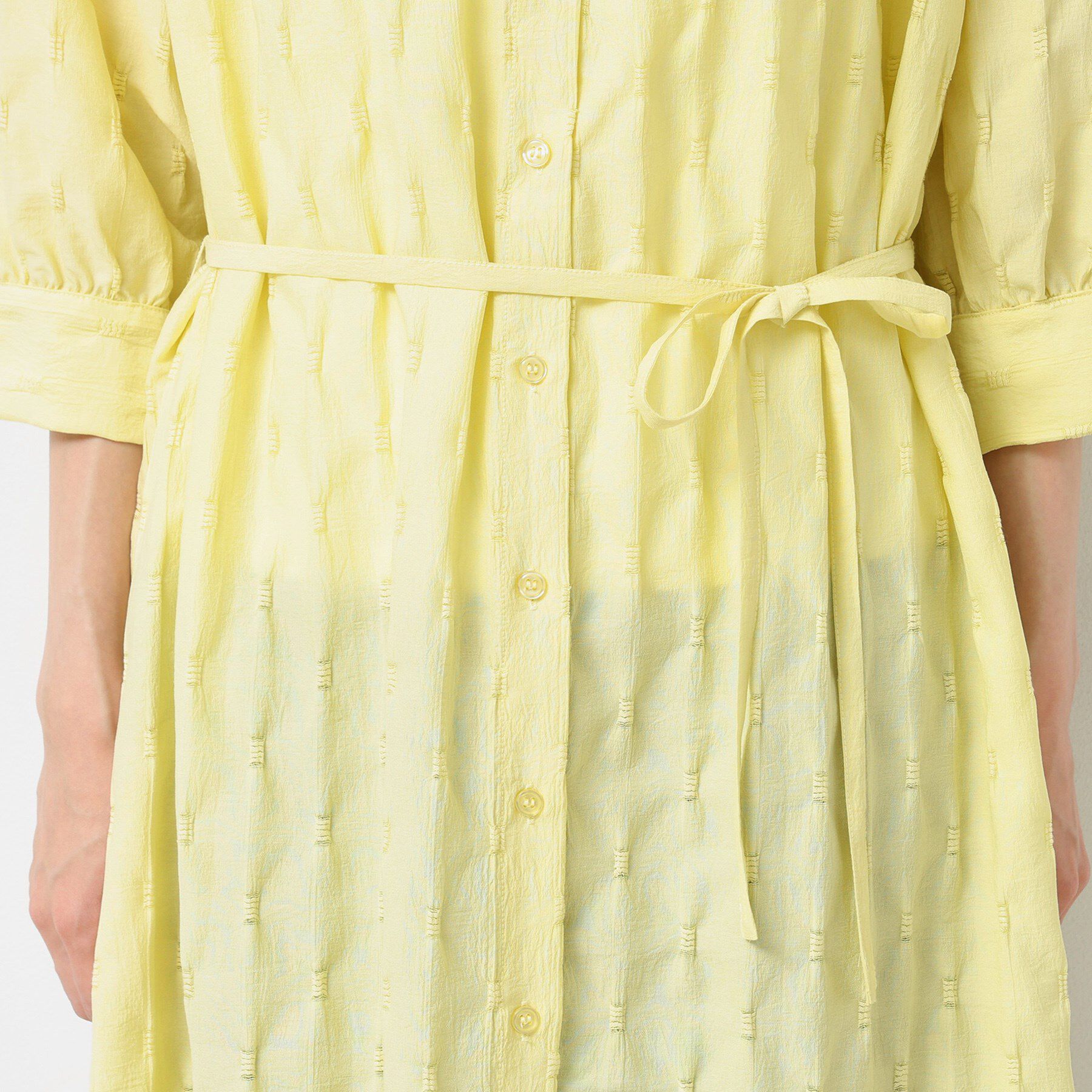 Dessin「【洗える／五分袖】ジャカードワンピース」|ワンピース|