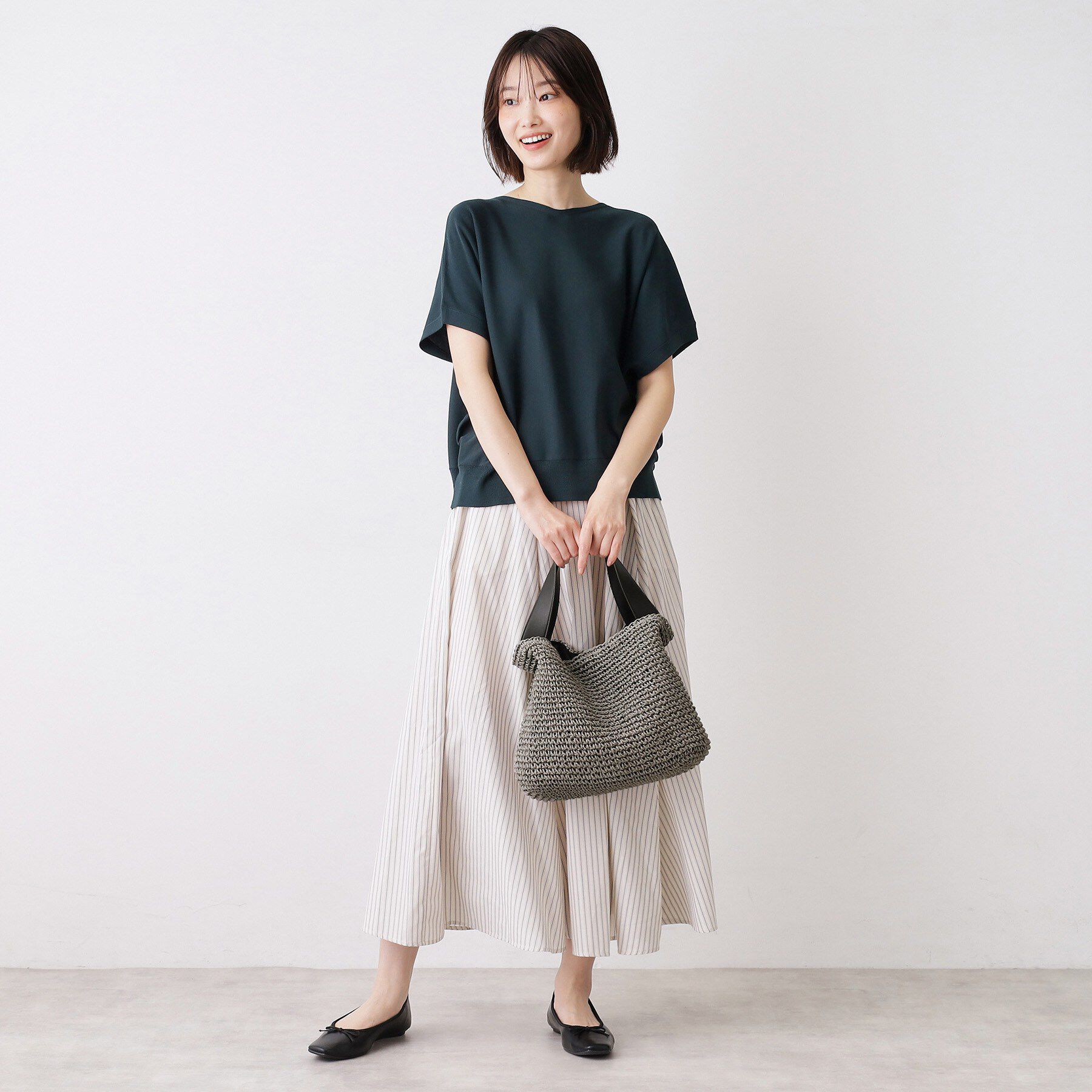 Dessin「【2WAY】ペーパーメッシュショルダートート」|トートバッグ|