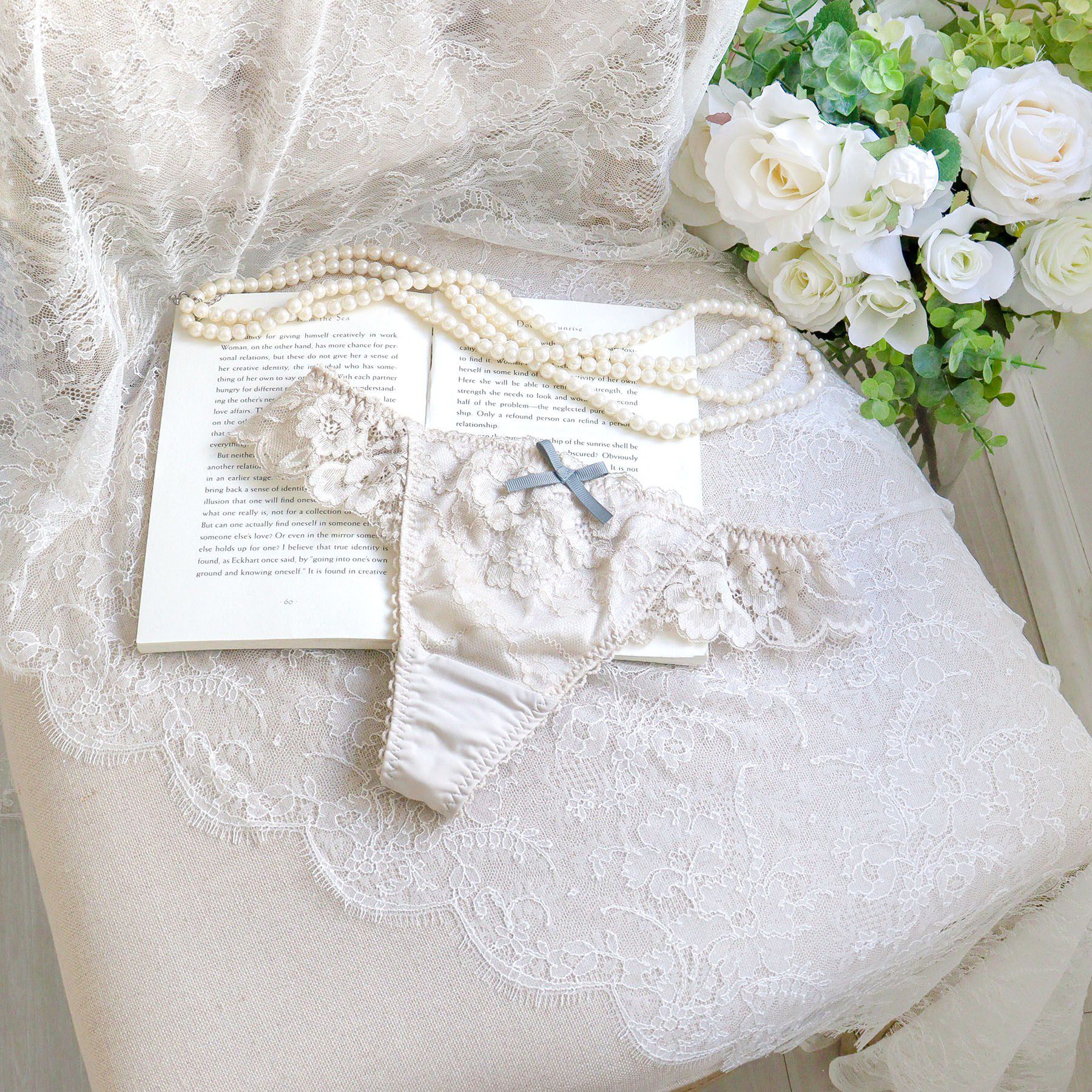 Risa Magli「ノーラ Tバックショーツ」|インナー|グレージュ(050)