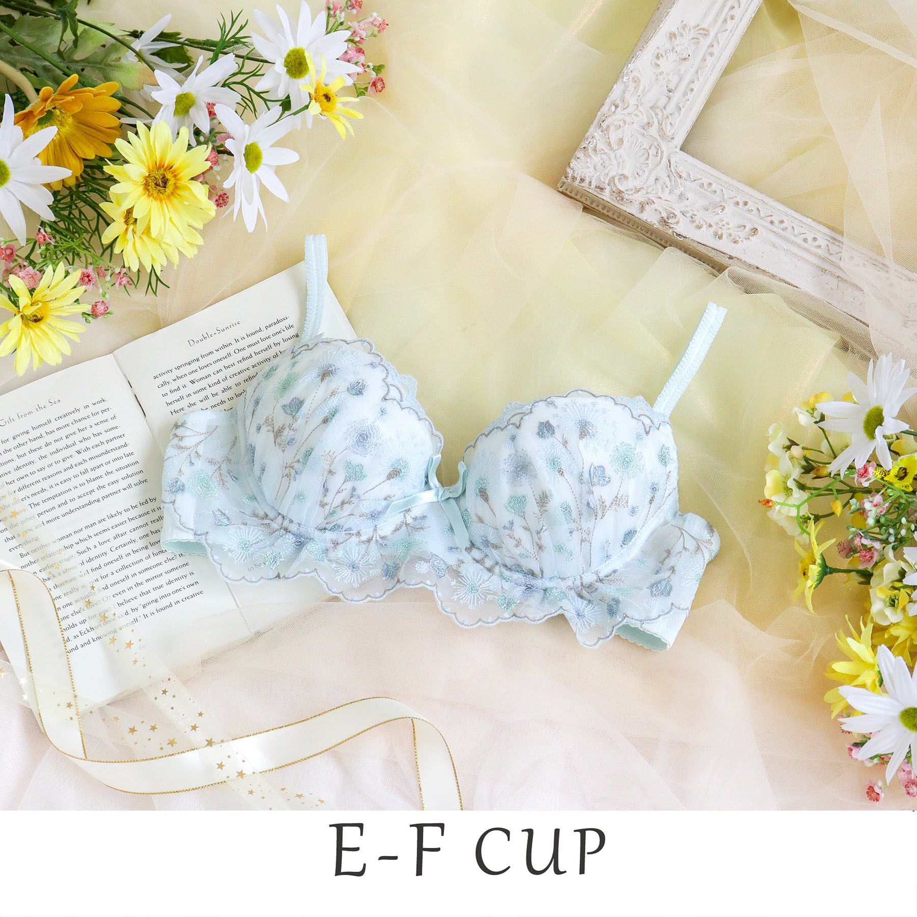 Risa Magli「ミリ ブラジャー （E-F） ＜スウィートリッチ＞」|インナー|ブルー(092)