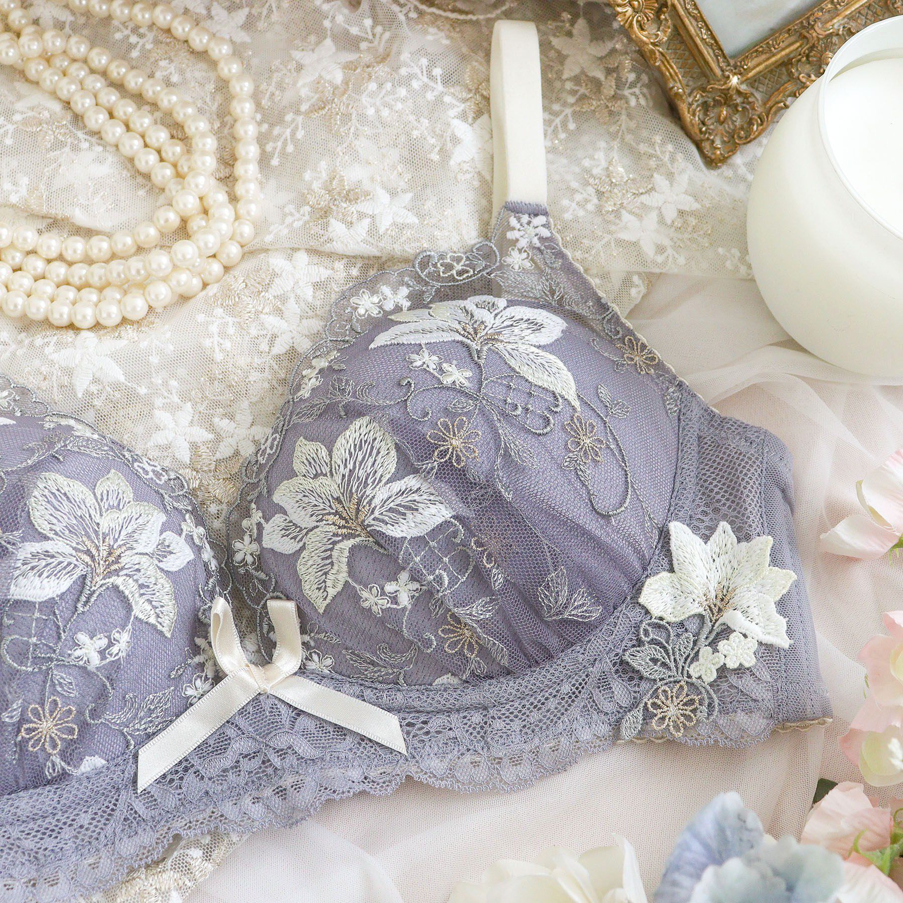 Risa Magli「フルーリ ノンワイヤーブラ (B-C) ＜メロフィータイプ＞」|インナー|