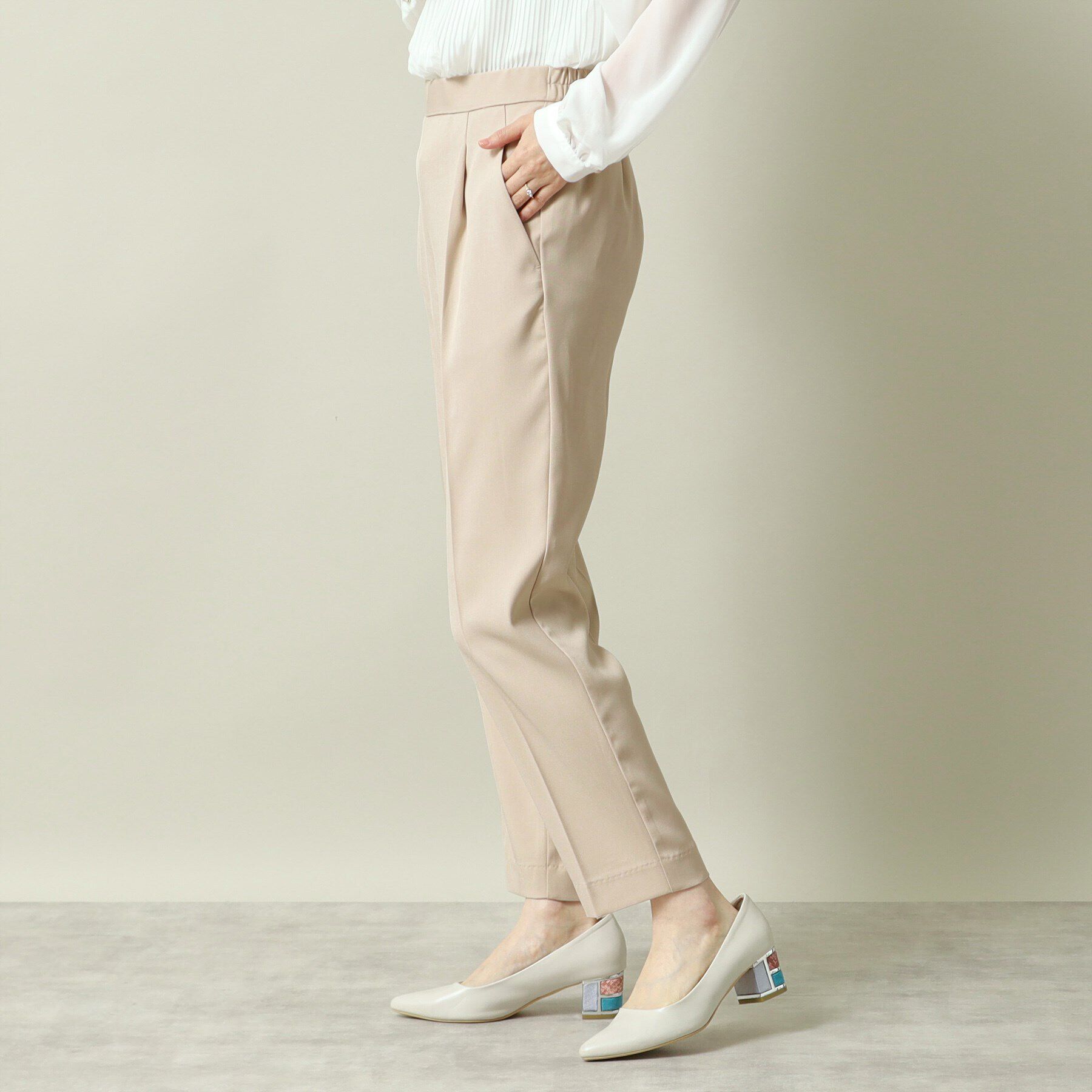 ITS&rsquo;DEMO「【通勤／手洗い可／吸水速乾】ツイルテーパードパンツ」|その他|