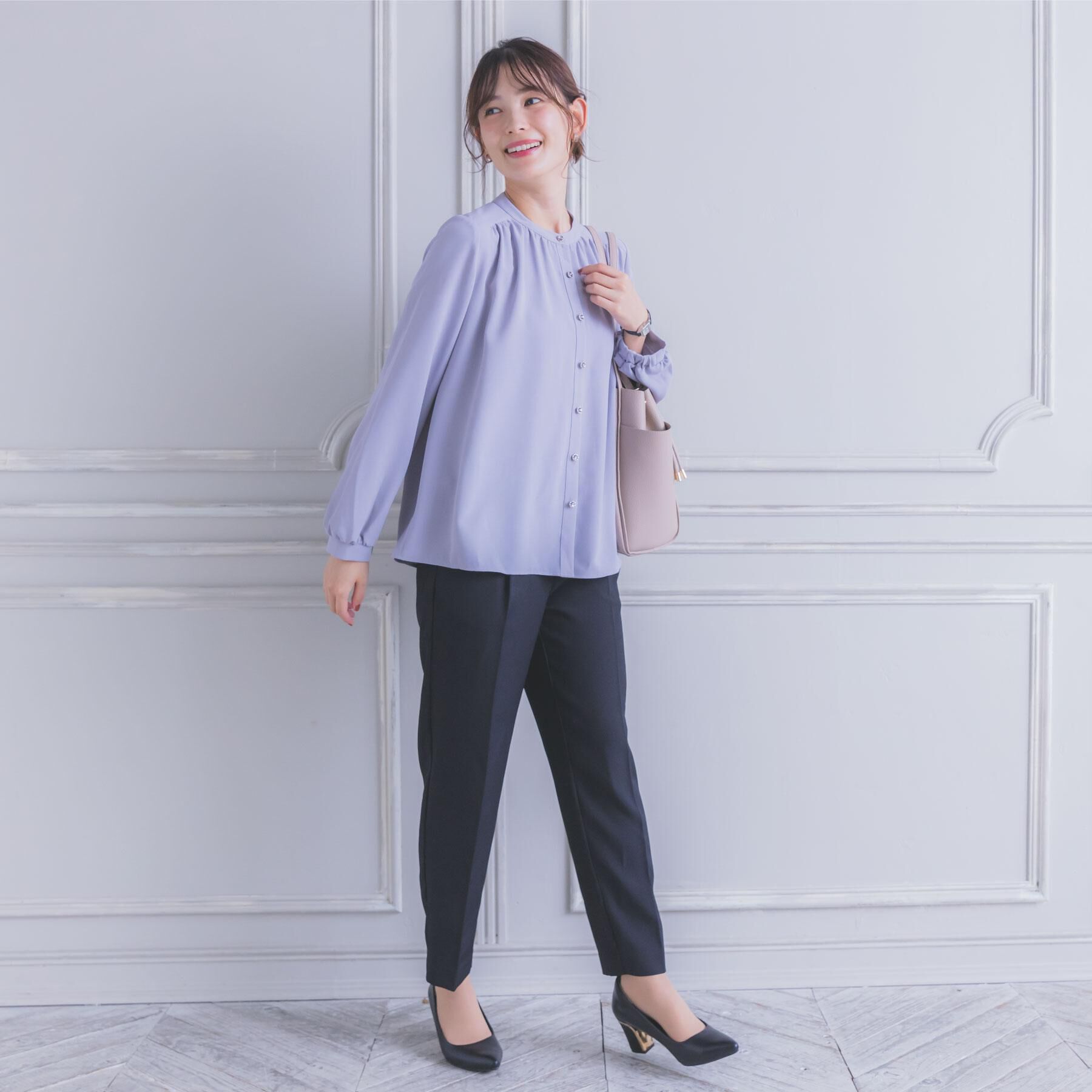 ITS&rsquo;DEMO「【手洗い可】前開きブラウス」|シャツ・ブラウス|