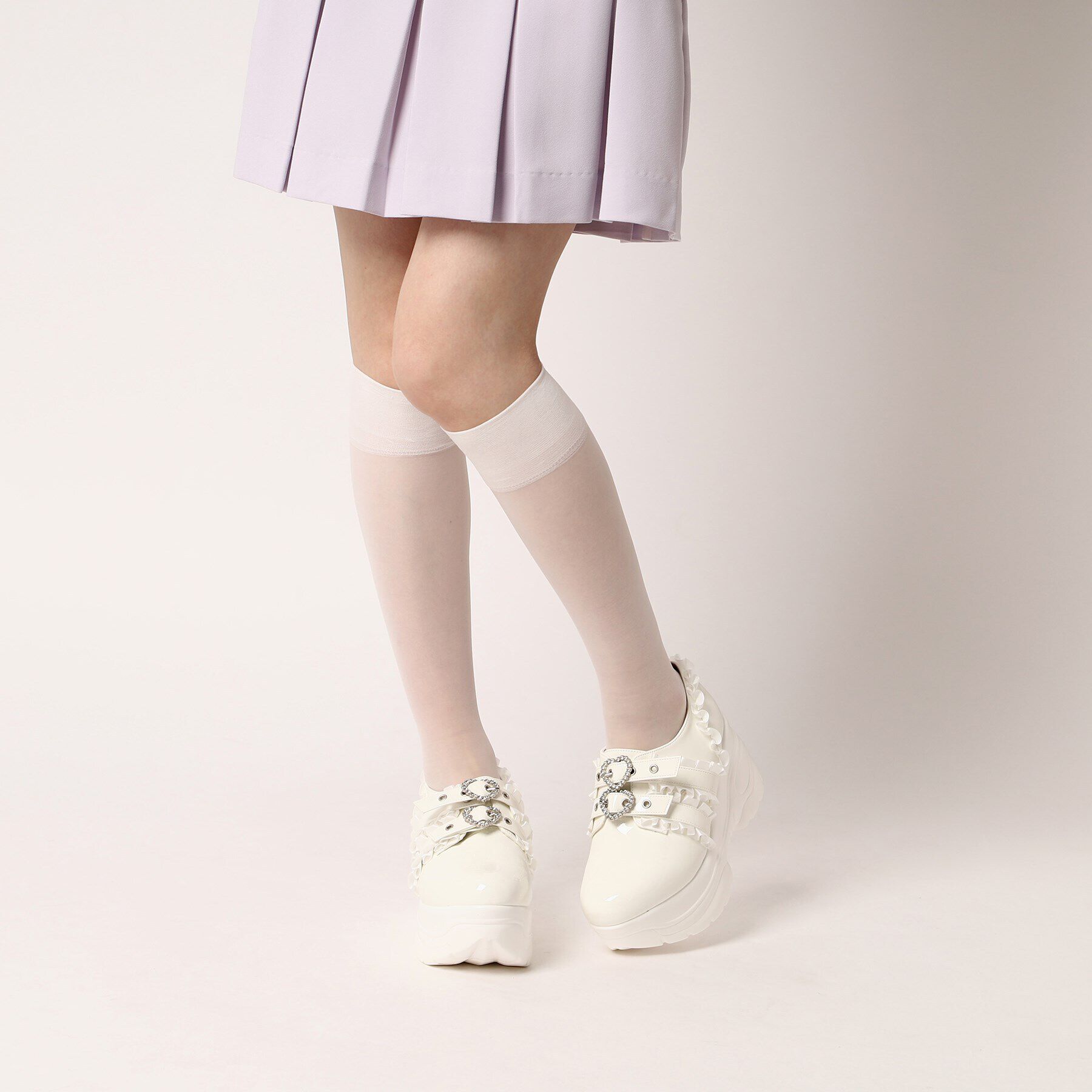 csT&P「厚底キラキラビジュー付きスニーカー」|スニーカー|