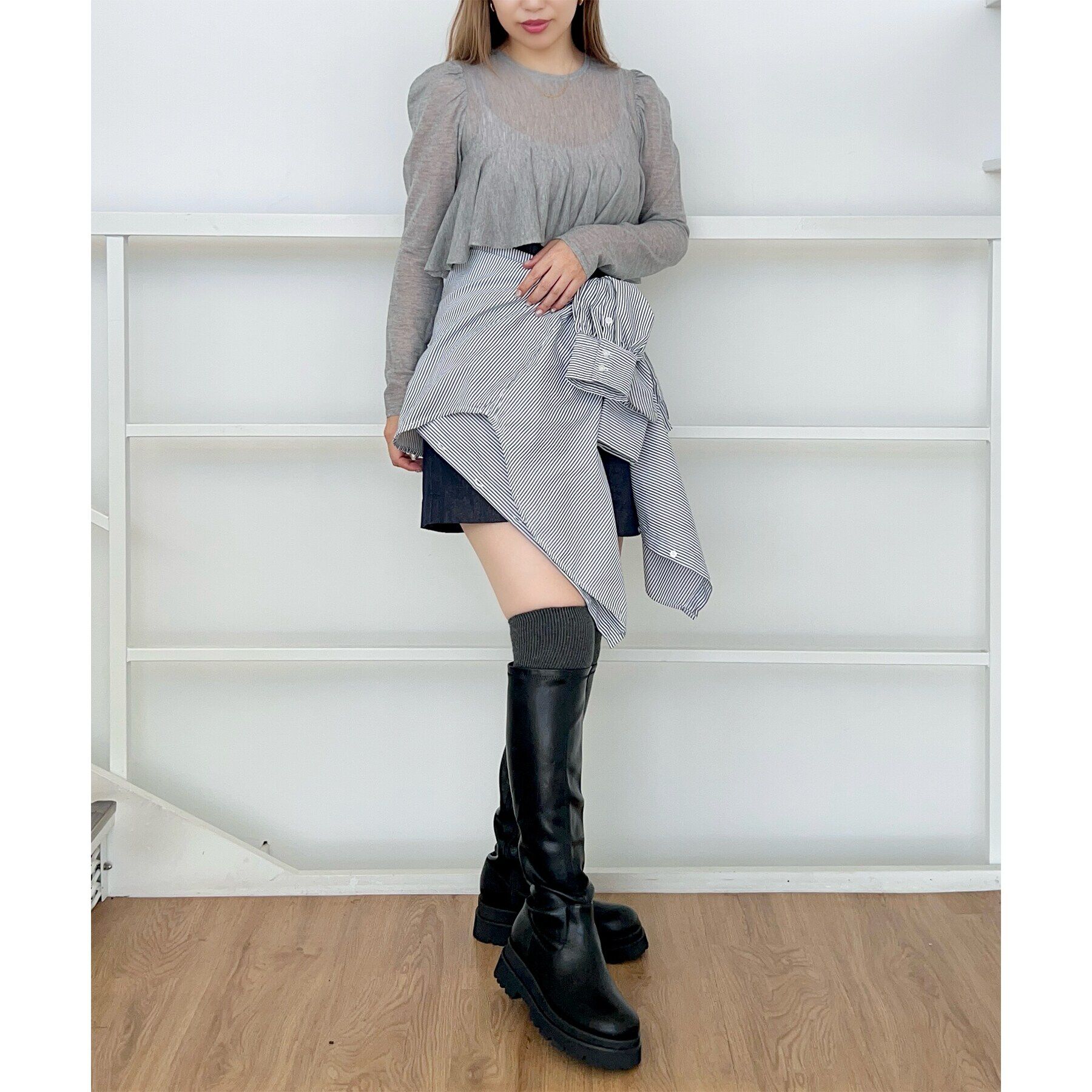 ESPERANZA「晴雨兼用タンクソールロングブーツ」|ショートブーツ|