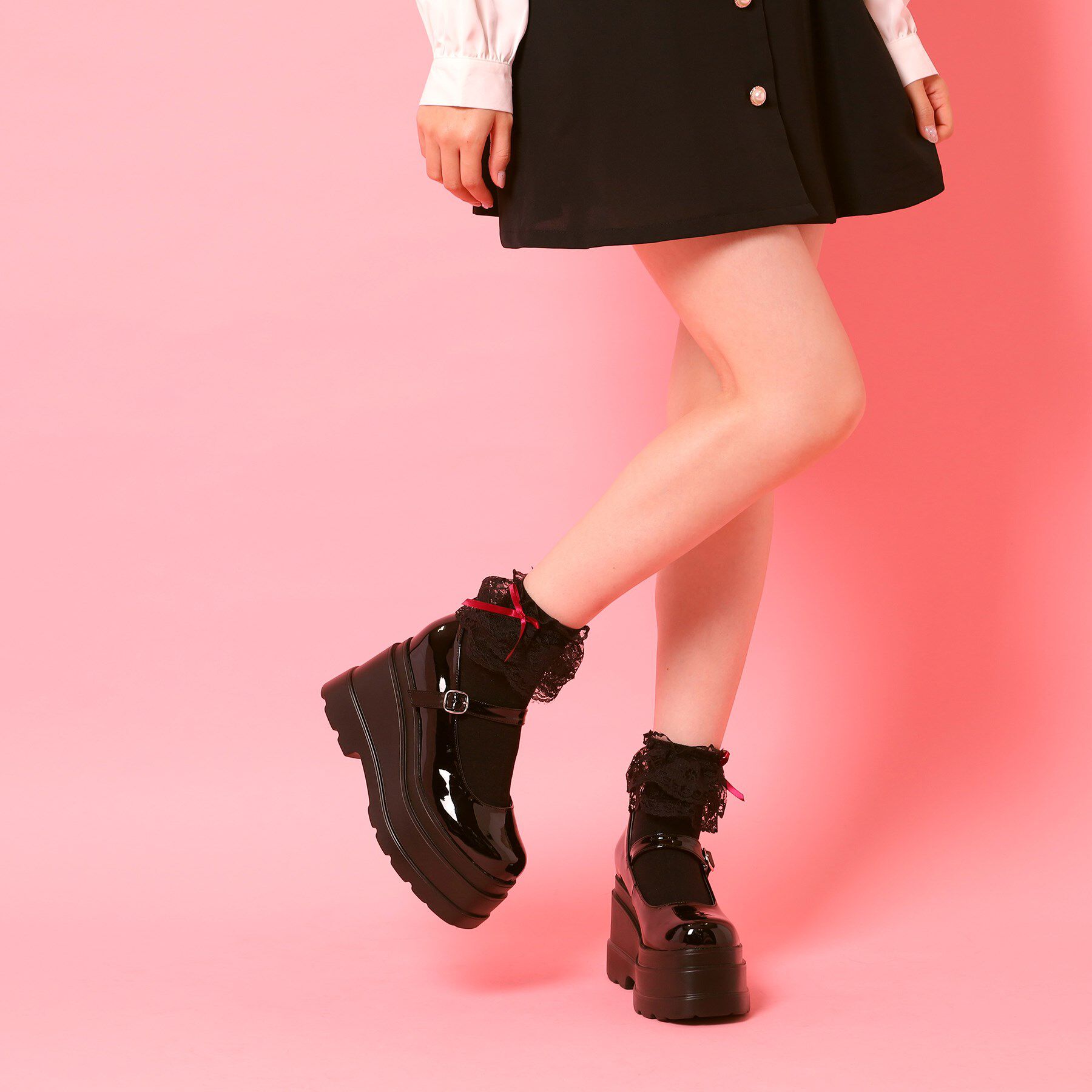 csT&P「ストラップ厚底パンプス」|パンプス|