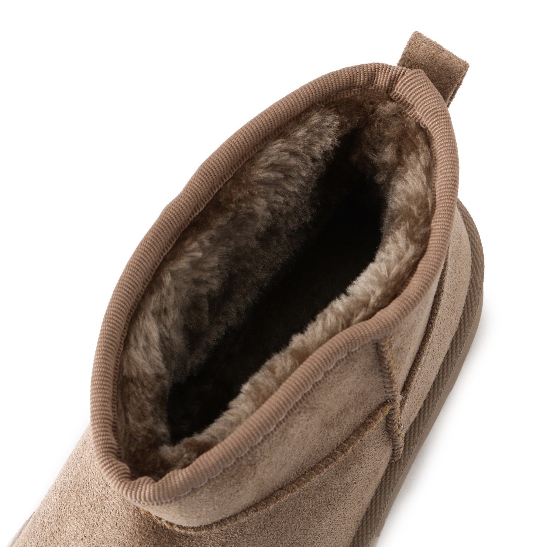 csT&P「厚底プレーンフェイクムートン」|ショートブーツ|