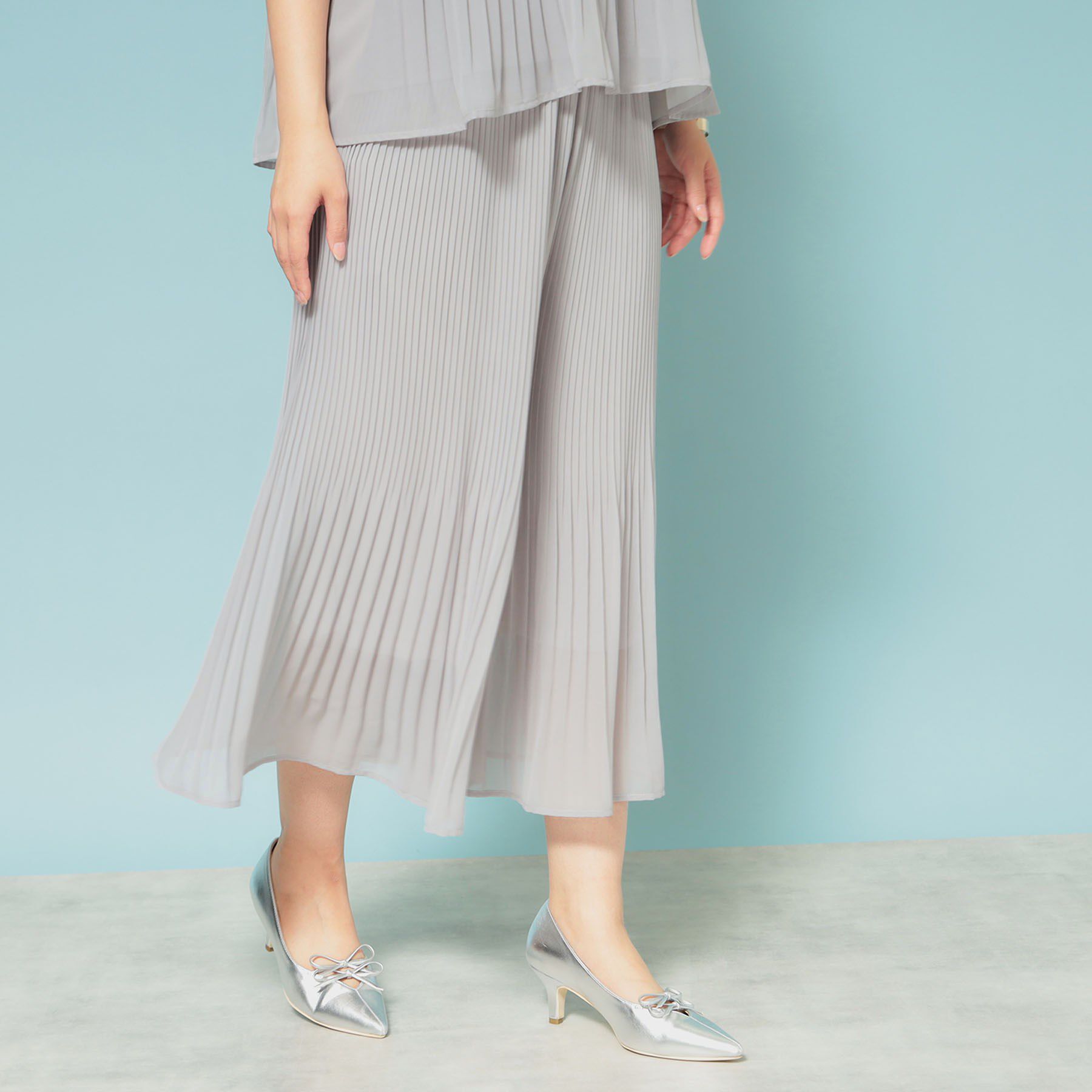 SunaUna「【洗える】リラクシープリーツパンツ」|その他|