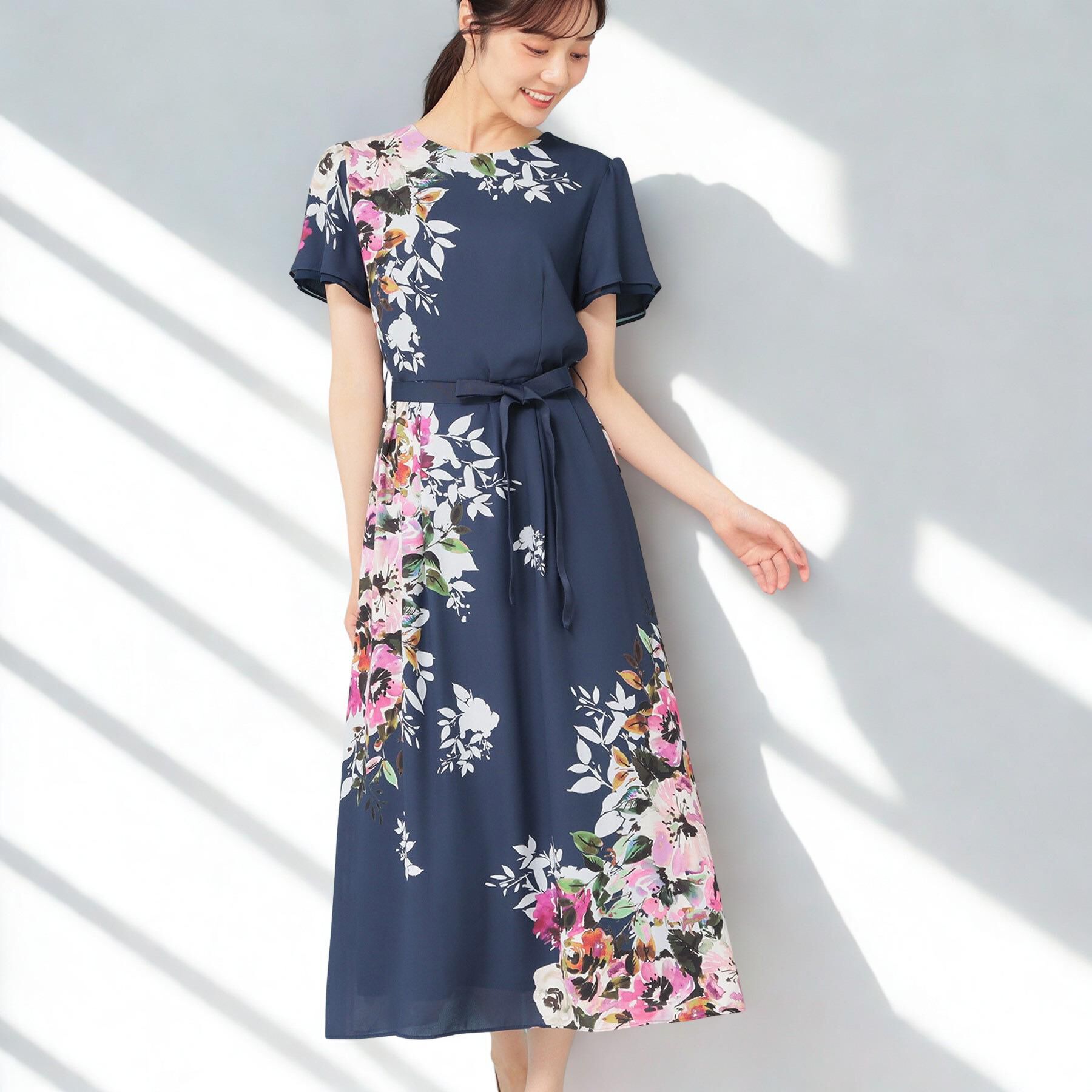 SunaUna「【&yours project】パネル柄ワンピース」|ワンピース|ネイビー(194)