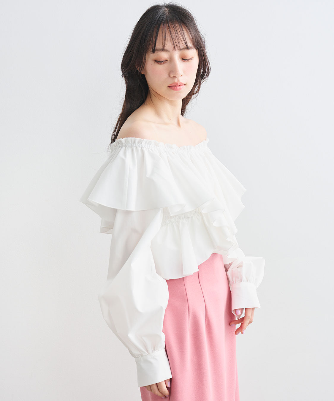 COCO DEAL「フリルオフショルブラウス」|シャツ・ブラウス|