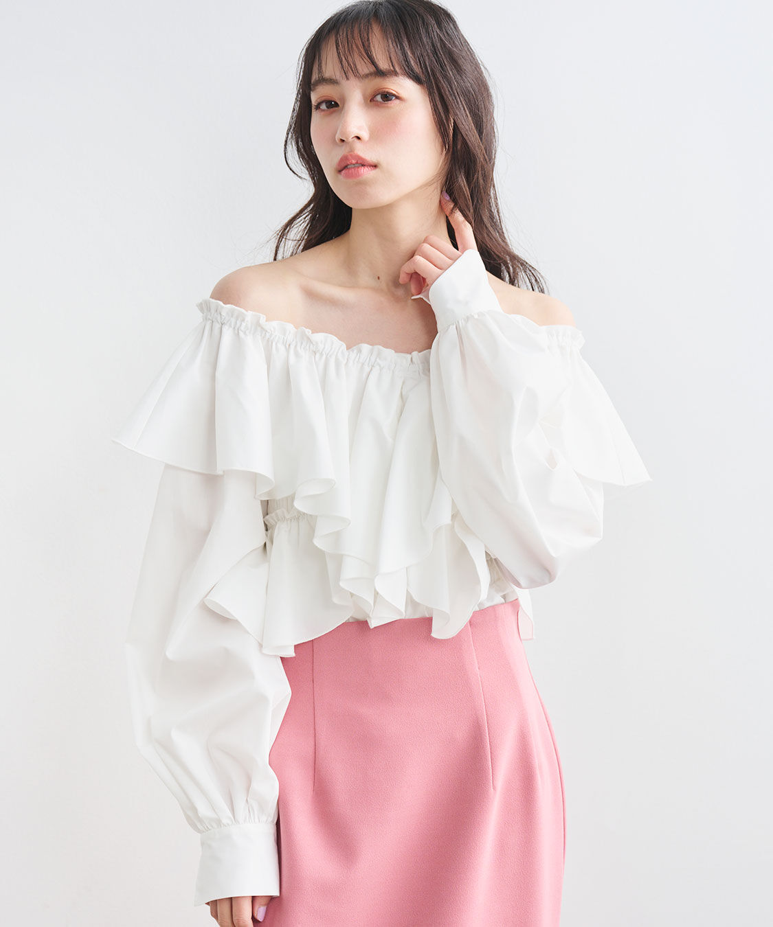 COCO DEAL「フリルオフショルブラウス」|シャツ・ブラウス|