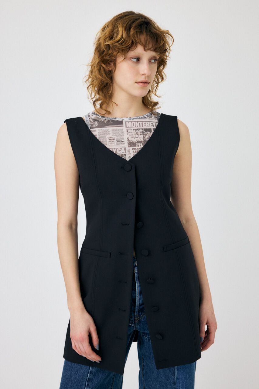 MOUSSY「VEST MINI ドレス」|ワンピース|