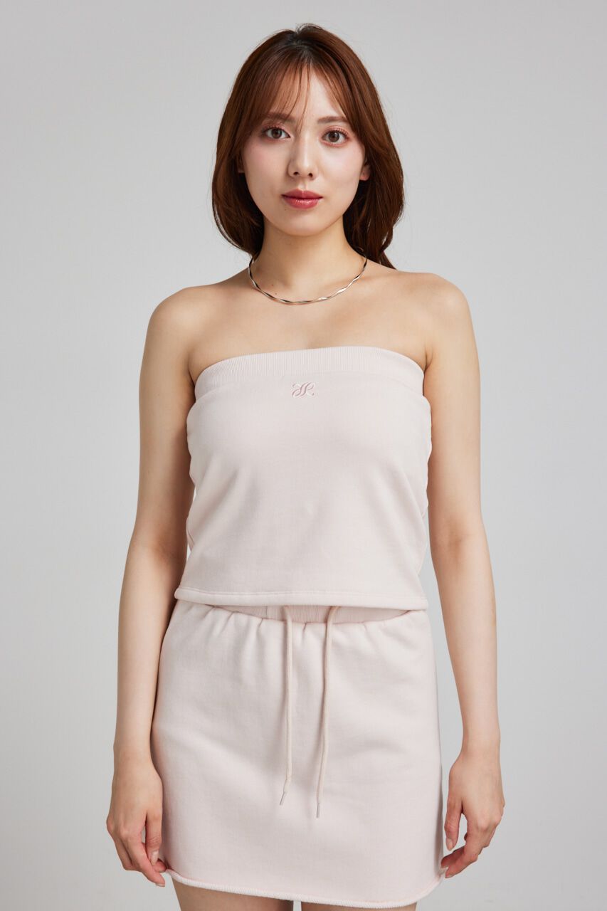 rienda「RRロゴスウェットベアTOP」|チューブトップ|