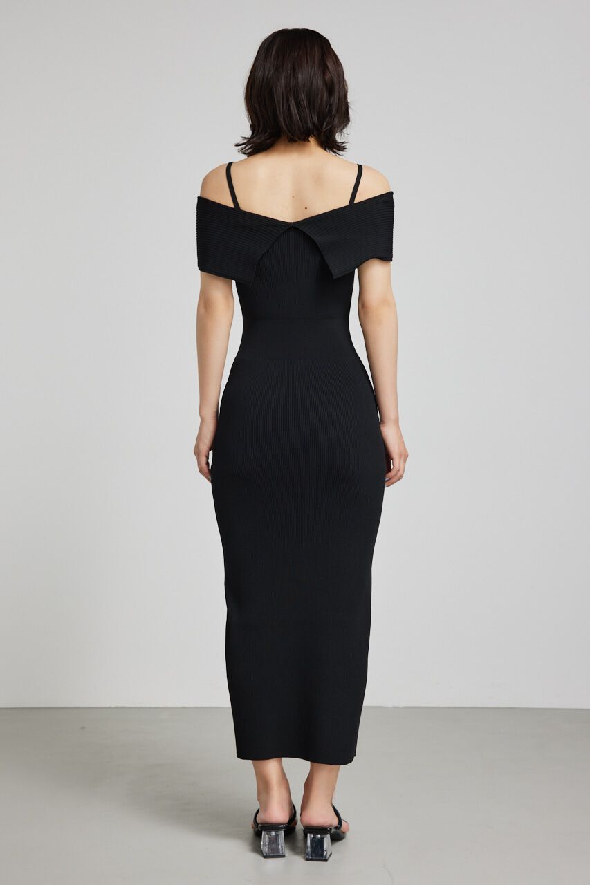 rienda「アシンメトリータイトニットワンピース」|ワンピース|