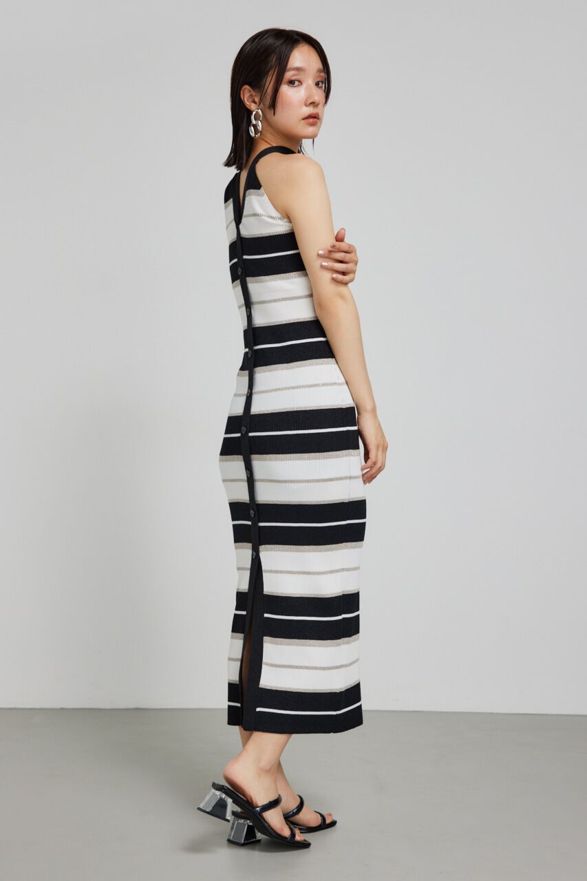 rienda「ホルターネックタイトニットワンピース」|ワンピース|