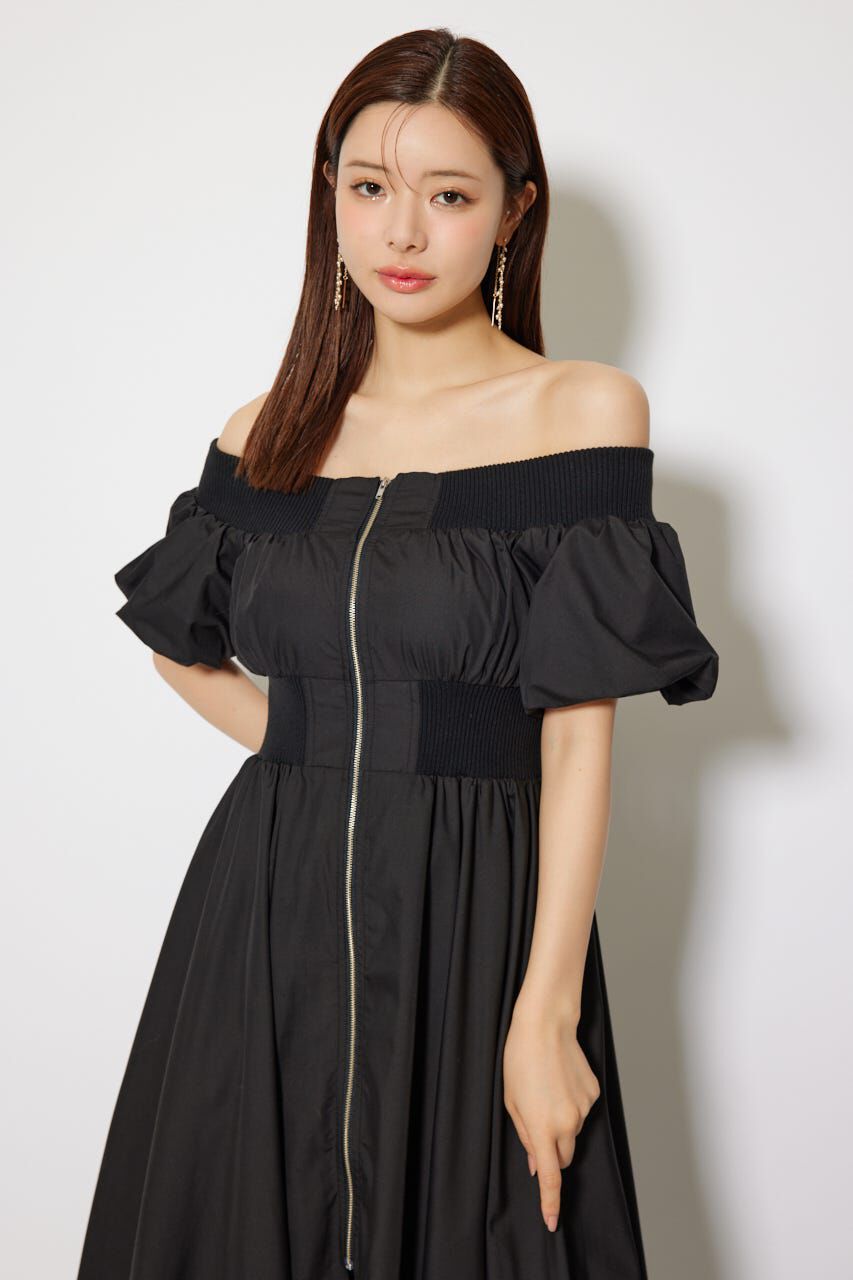 rienda「MA-1オフショルフレアワンピース」|ワンピース|