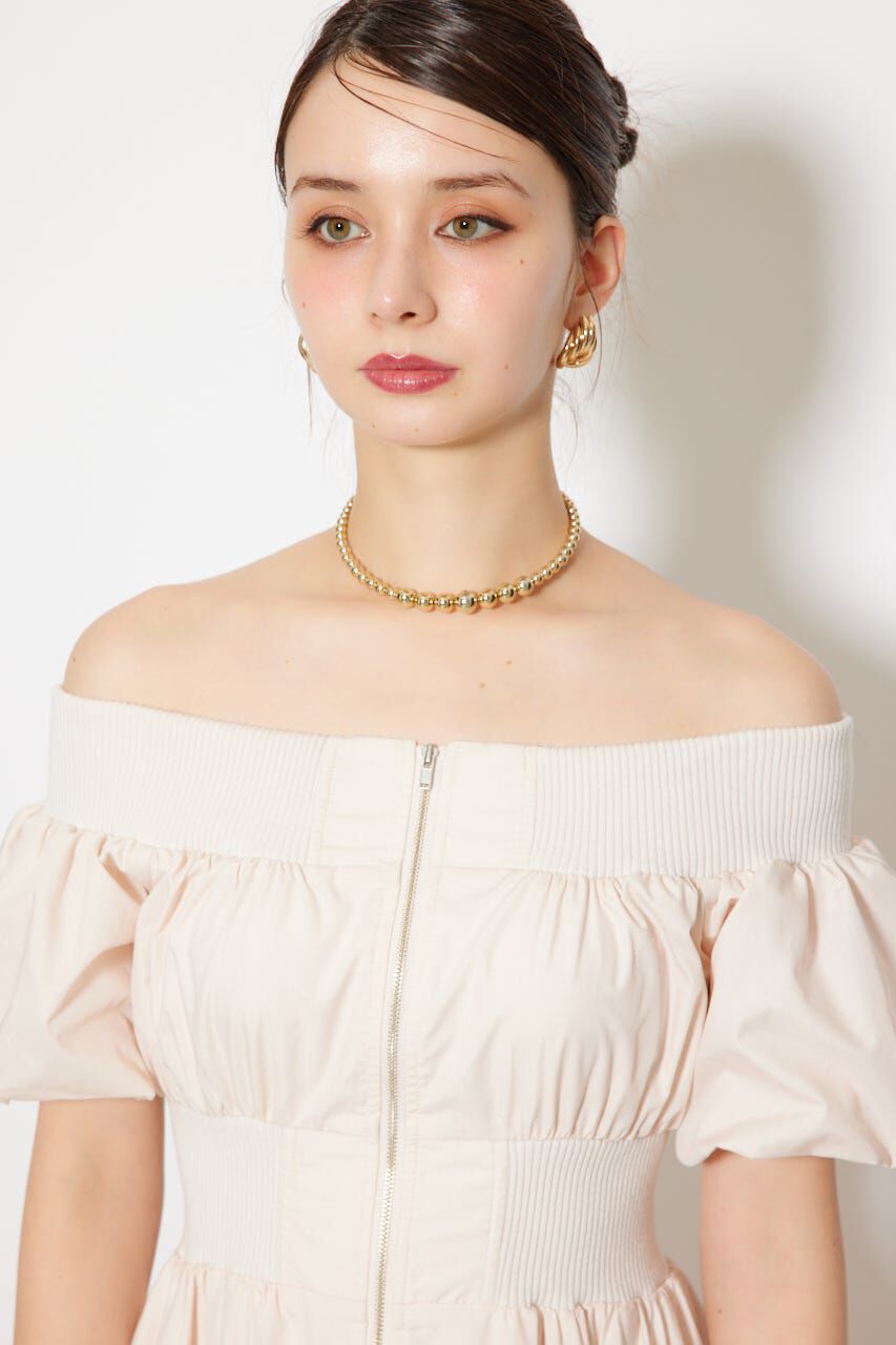 rienda「MA-1オフショルフレアワンピース」|ワンピース|