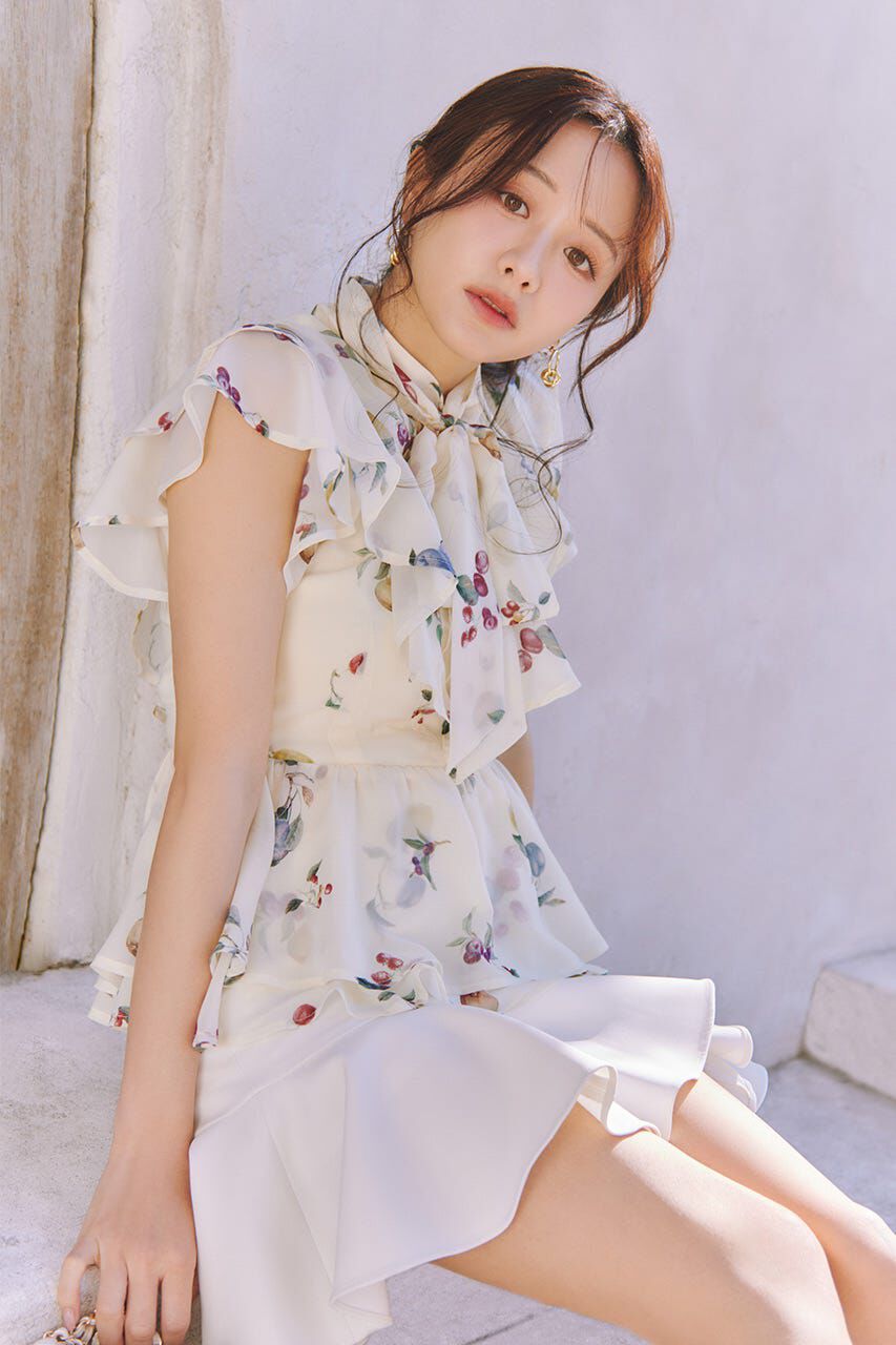 rienda「バックリボンフリルブラウス」|シャツ・ブラウス|