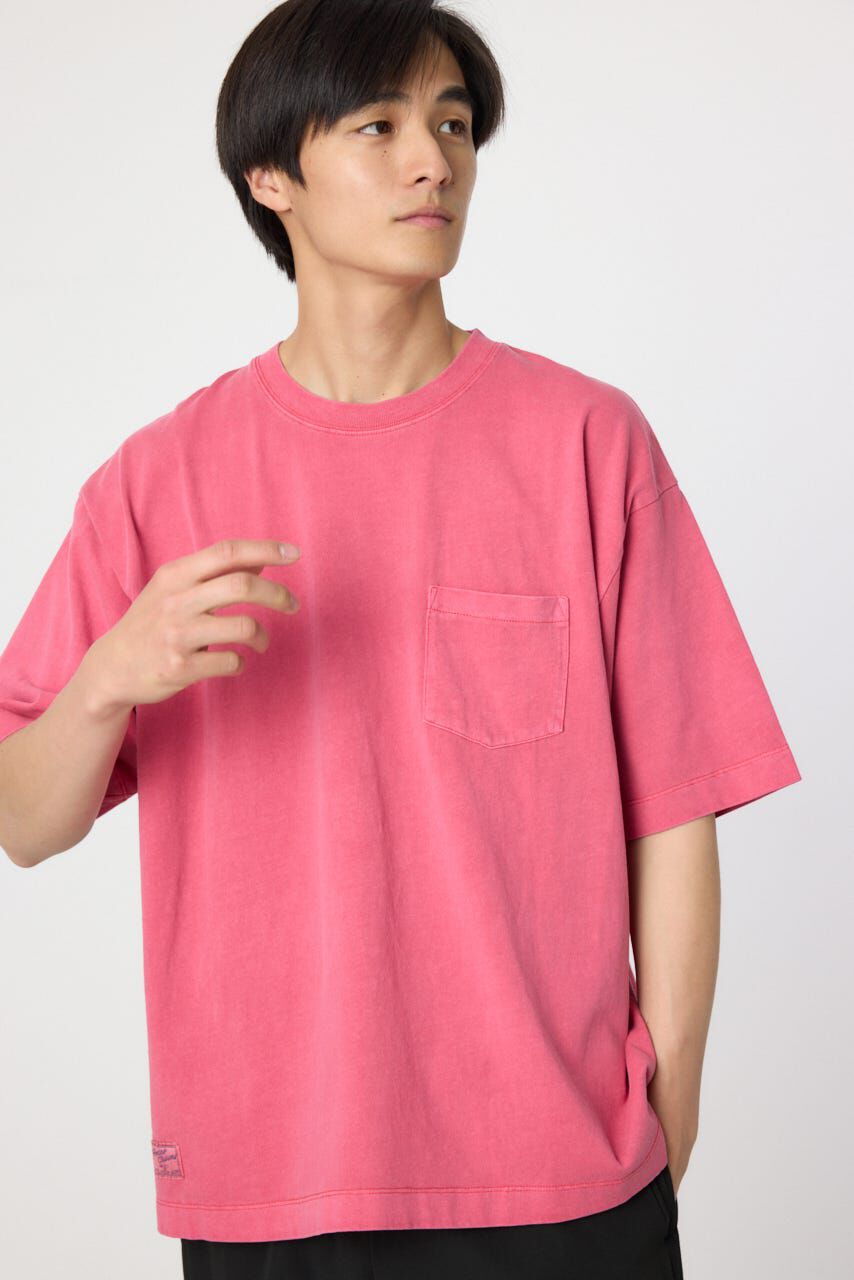 RODEO CROWNS「ピグメント半袖ポケットTシャツ」|Tシャツ・カットソー|RED