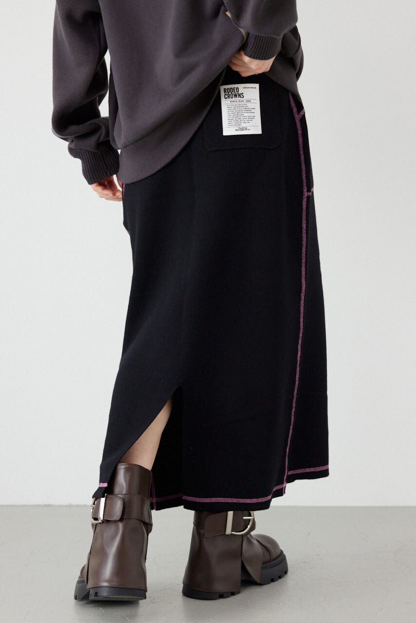 RODEO CROWNS「スウェットライクサイドステッチニットスカート」|スカート|