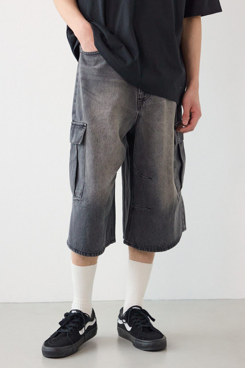 RODEO CROWNS「デニムバミューダカーゴパンツ」|デニム|