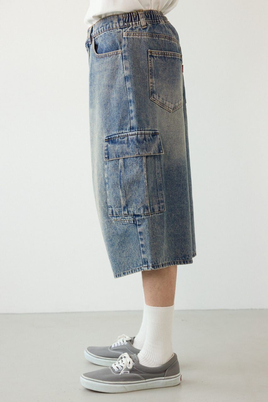 RODEO CROWNS「デニムバミューダカーゴパンツ」|デニム|