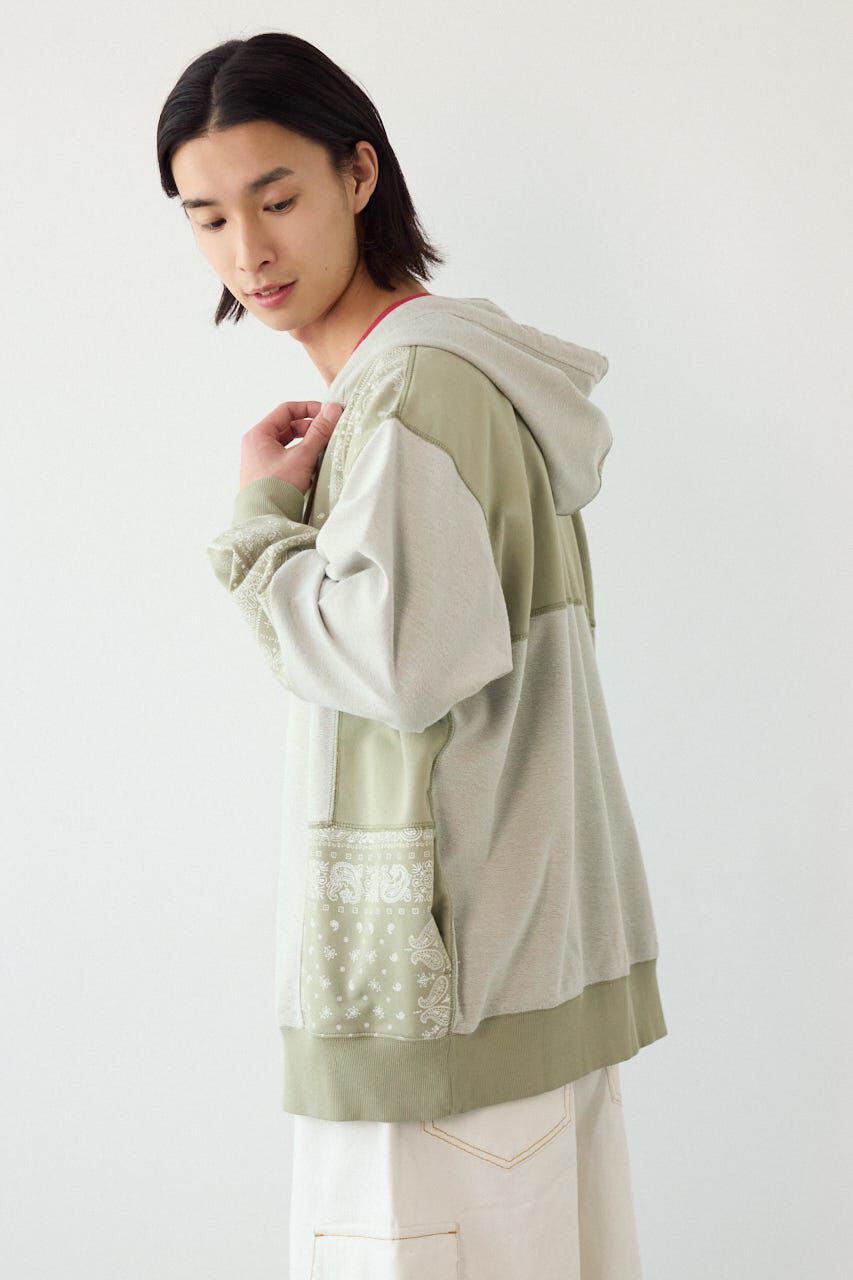 RODEO CROWNS「パッチワークZIPパーカー」|パーカー|