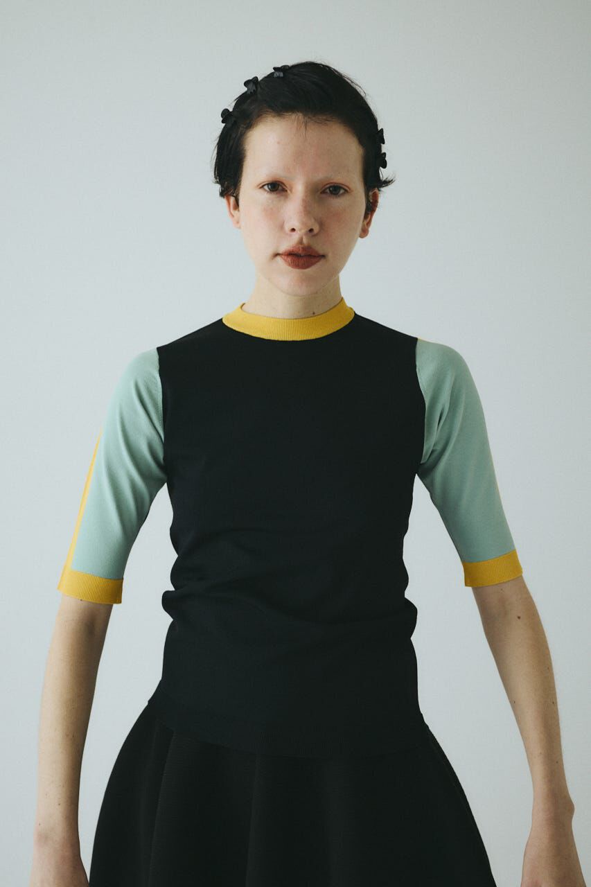 HeRIN.CYE「Color block knit tops」|ニット・セーター|柄BLK5