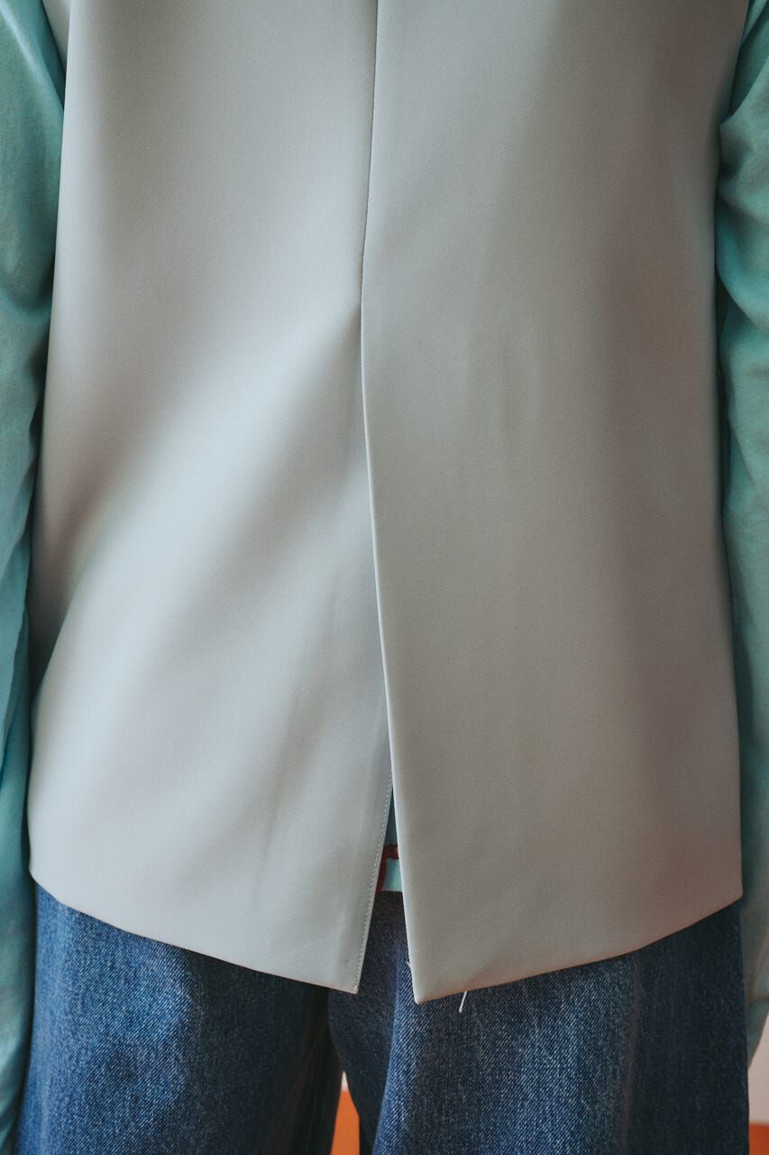 HeRIN.CYE「Wave neck vest」|ダウンベスト・ベスト|