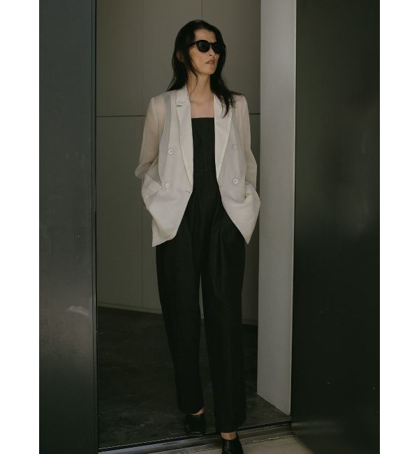 ELENDEEK「DENIM ALL IN ONE」|オールインワン|ブラック