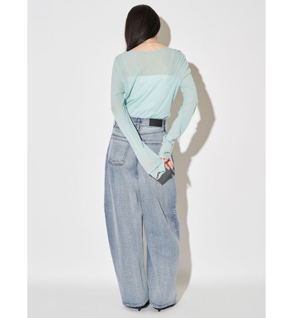 ELENDEEK「PANEL TUK DENIM WIDE PT」|デニム|