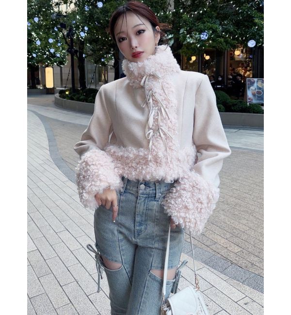 RESEXXY「ポイントフェイクファーブルゾン」|ブルゾン・スタジャン|